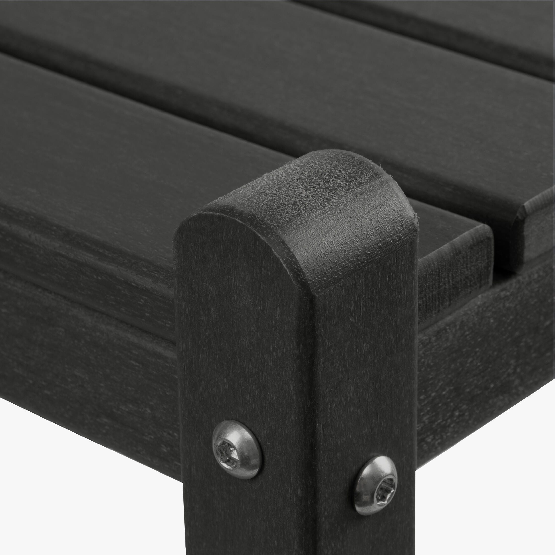 Westin Furniture Otto Outdoor Two Shelf Side Table, Black, large
