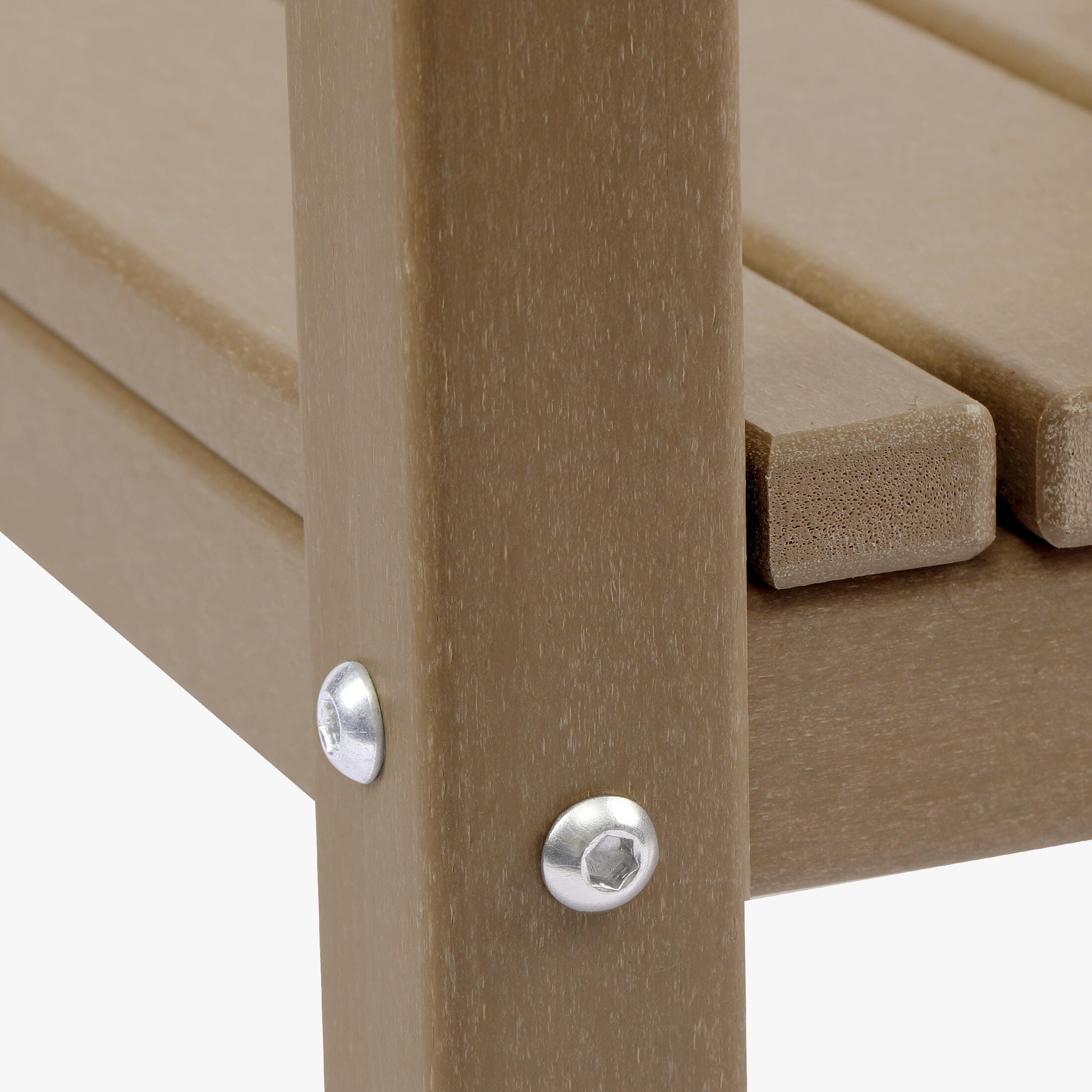 Westin Furniture Otto Outdoor Two Shelf Side Table, Weathered Wood, large