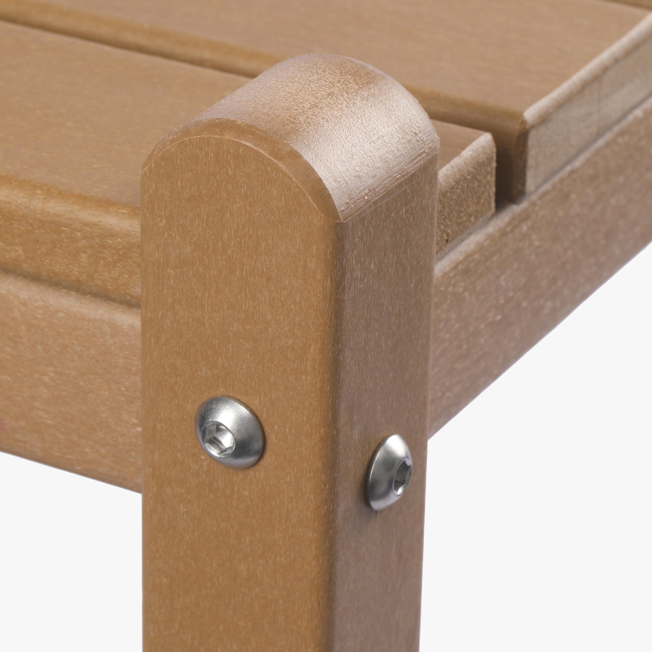 Westin Furniture Otto Outdoor Two Shelf Side Table, Teak, large