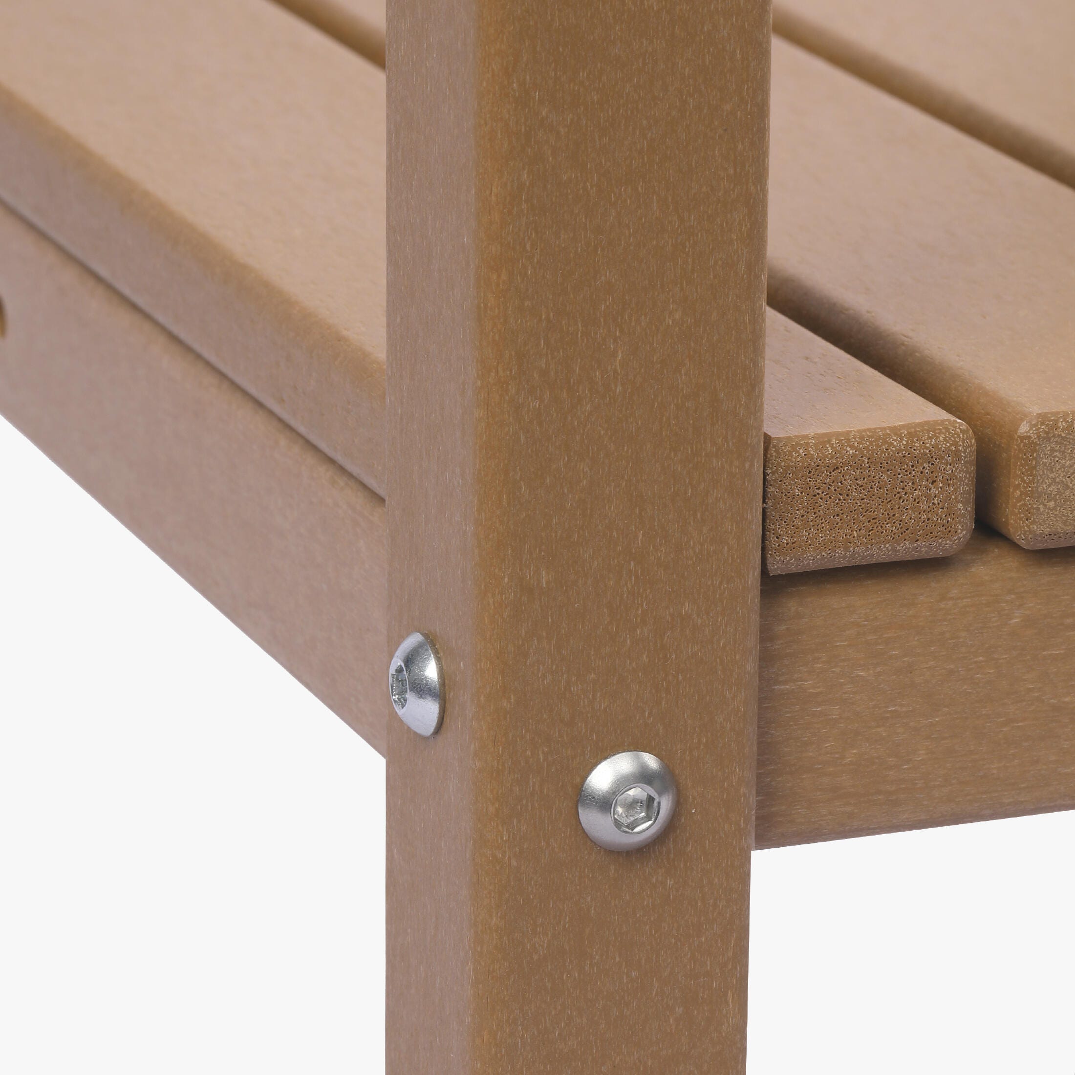 Westin Furniture Otto Outdoor Two Shelf Side Table, Teak, large
