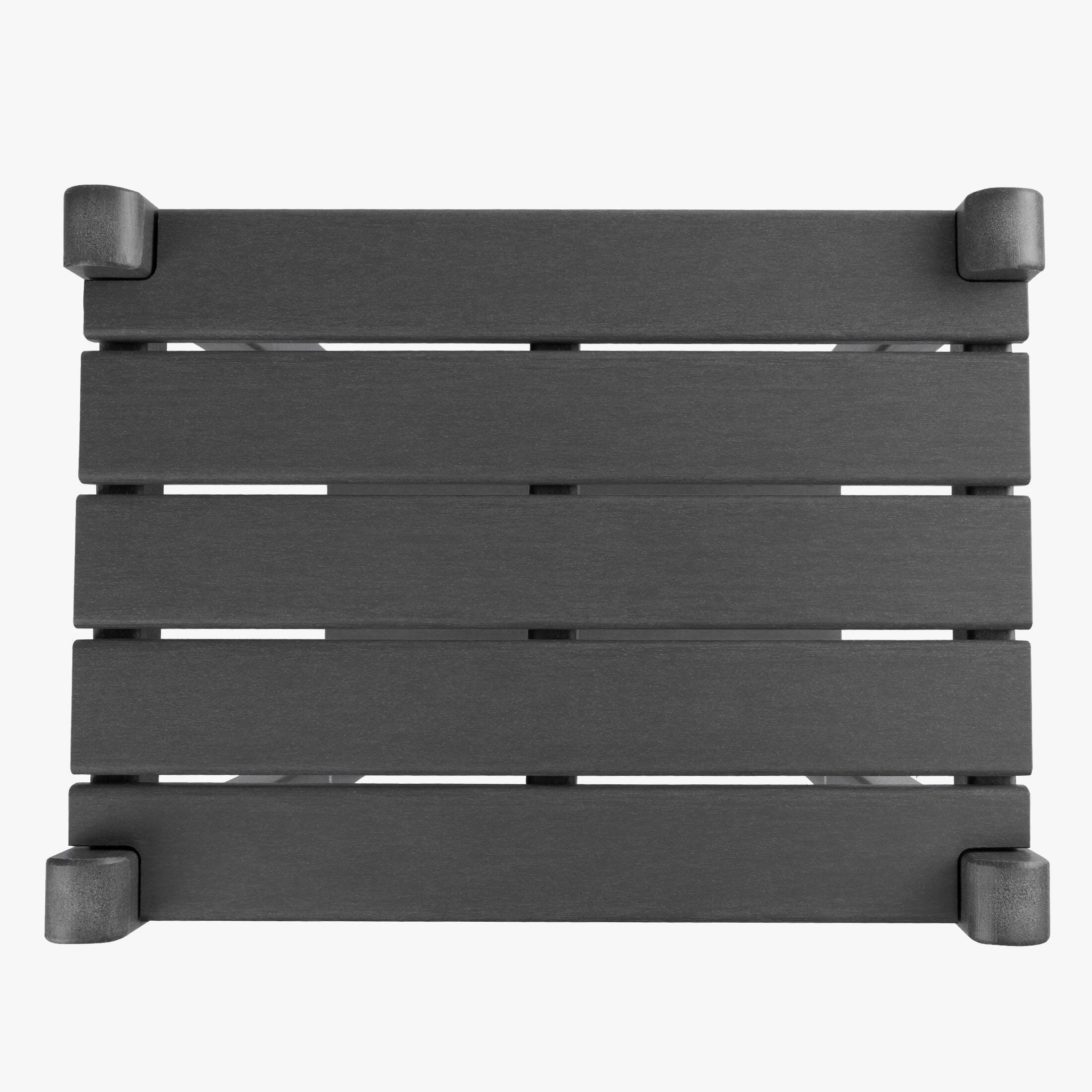 Westin Furniture Otto Outdoor Two Shelf Side Table, Gray, large