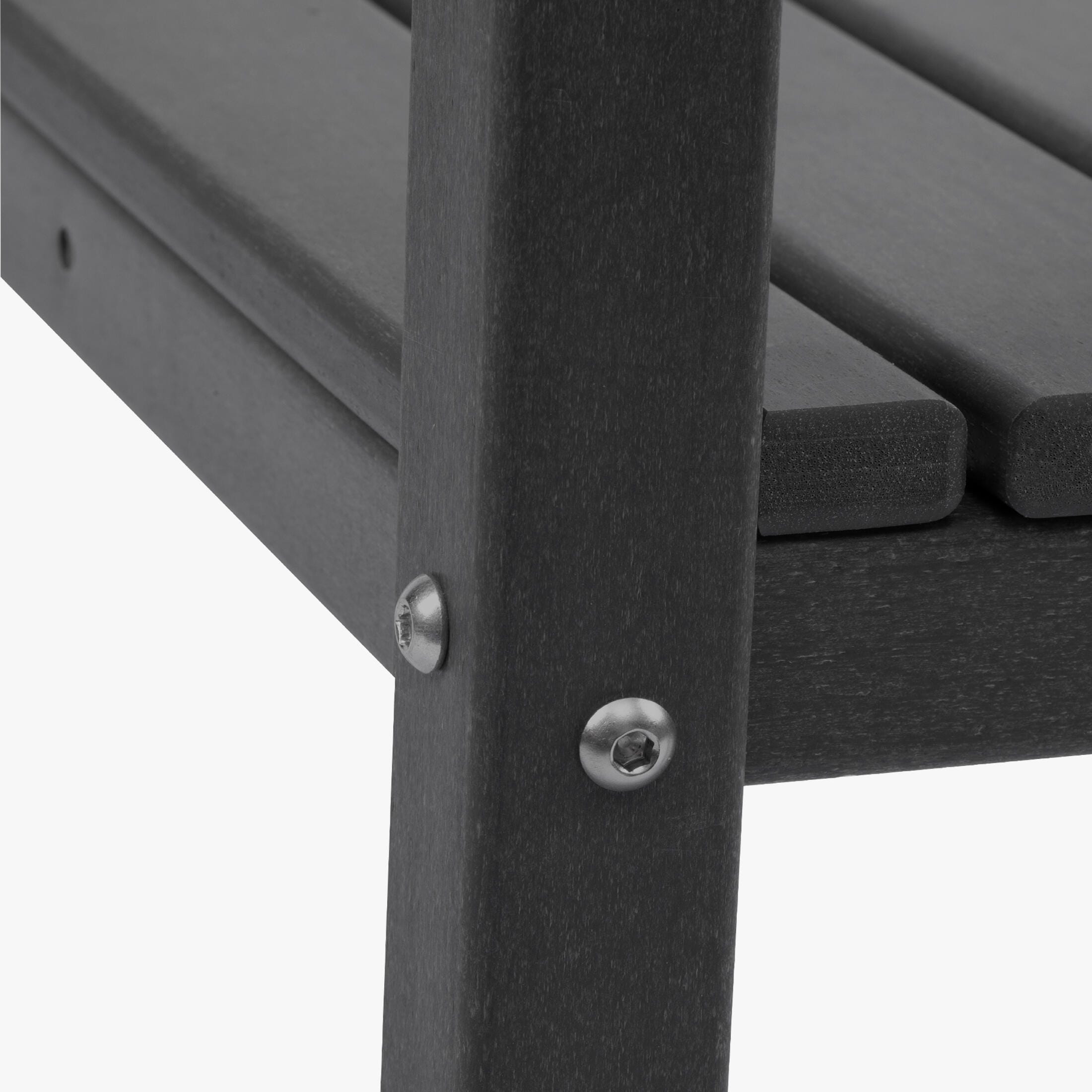 Westin Furniture Otto Outdoor Two Shelf Side Table, Gray, large