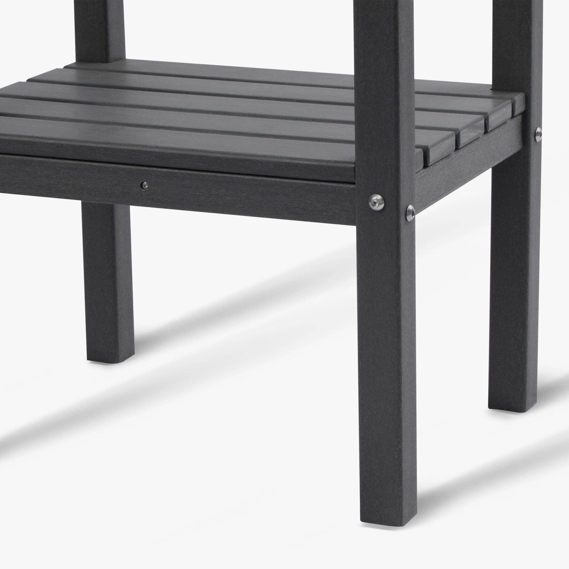 Westin Furniture Otto Outdoor Two Shelf Side Table, Gray, large