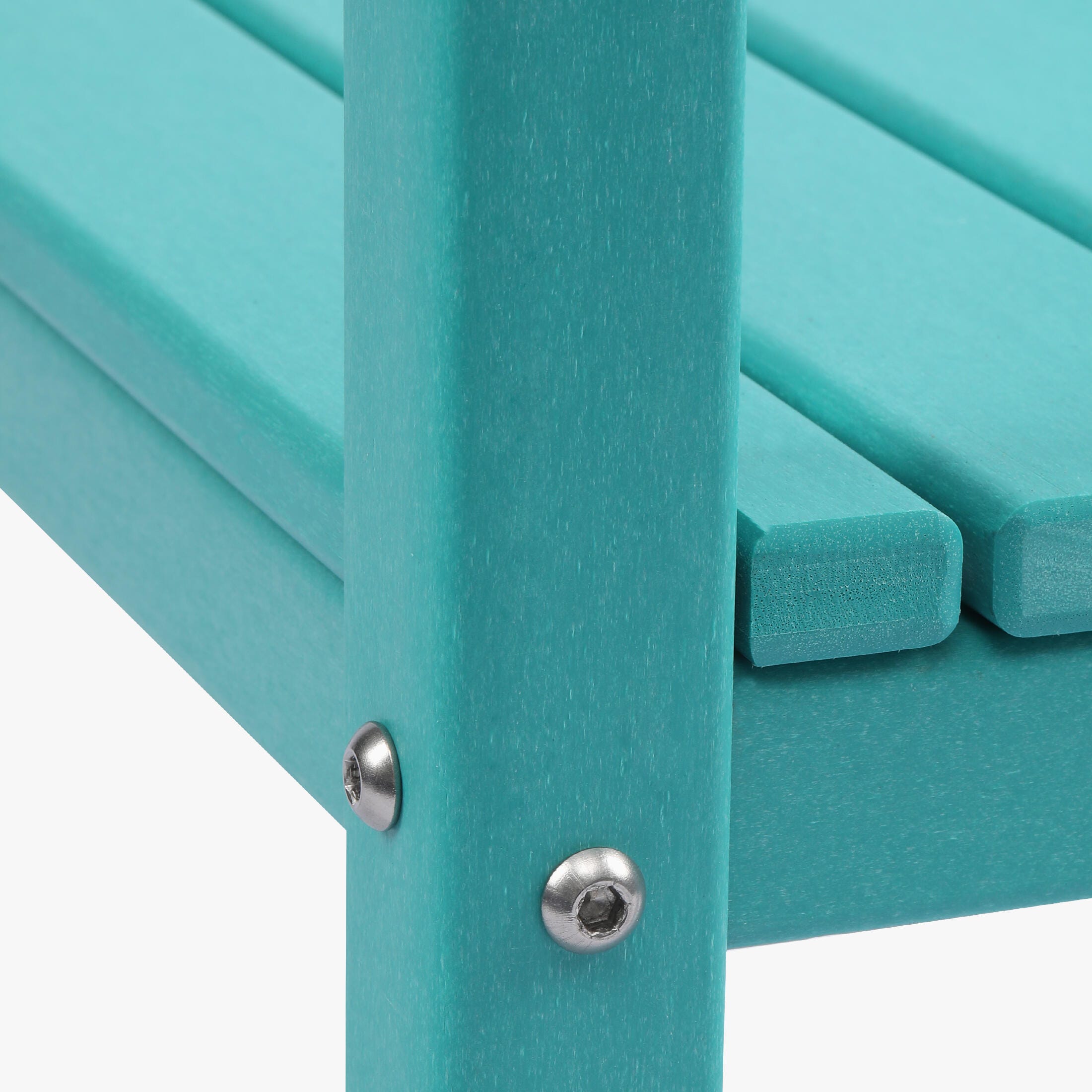 Westin Furniture Otto Outdoor Two Shelf Side Table, Turquoise, large