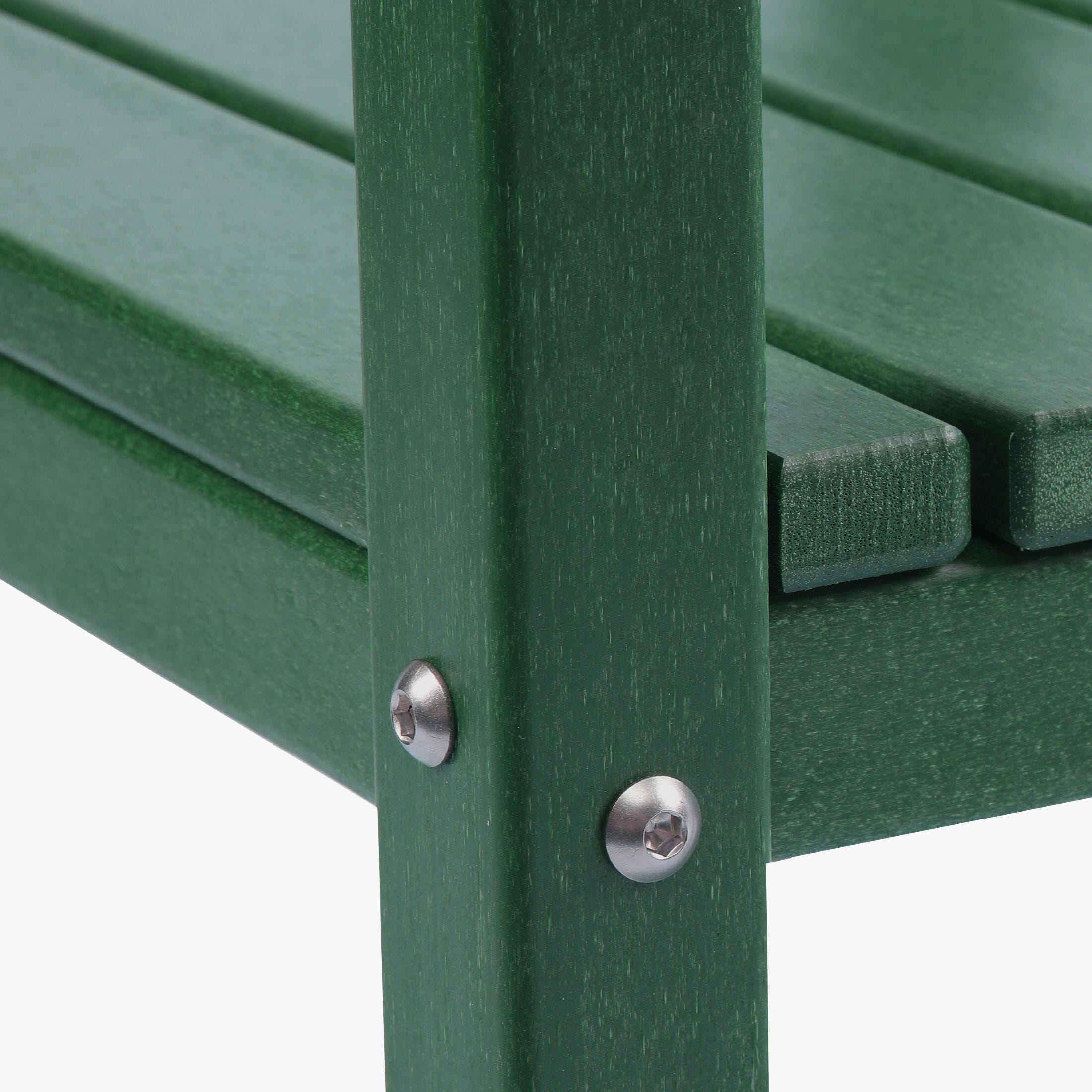 Westin Furniture Otto Outdoor Two Shelf Side Table, Dark Green, large