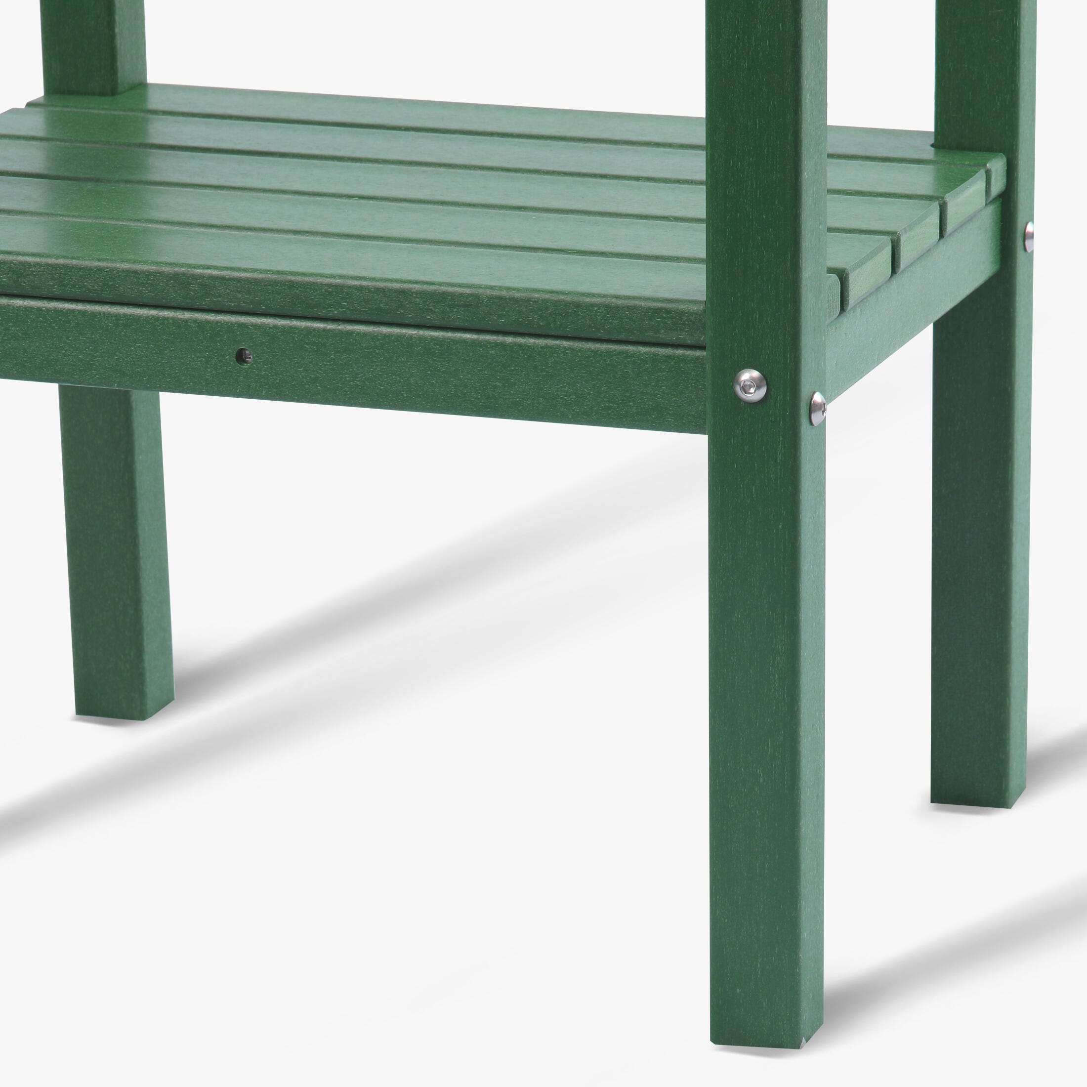 Westin Furniture Otto Outdoor Two Shelf Side Table, Dark Green, large