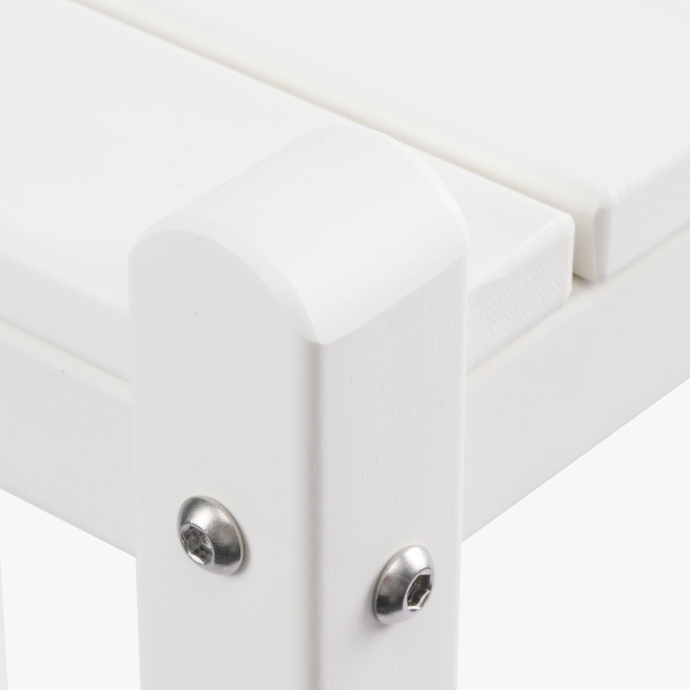 Westin Furniture Otto Outdoor Two Shelf Side Table, White, large