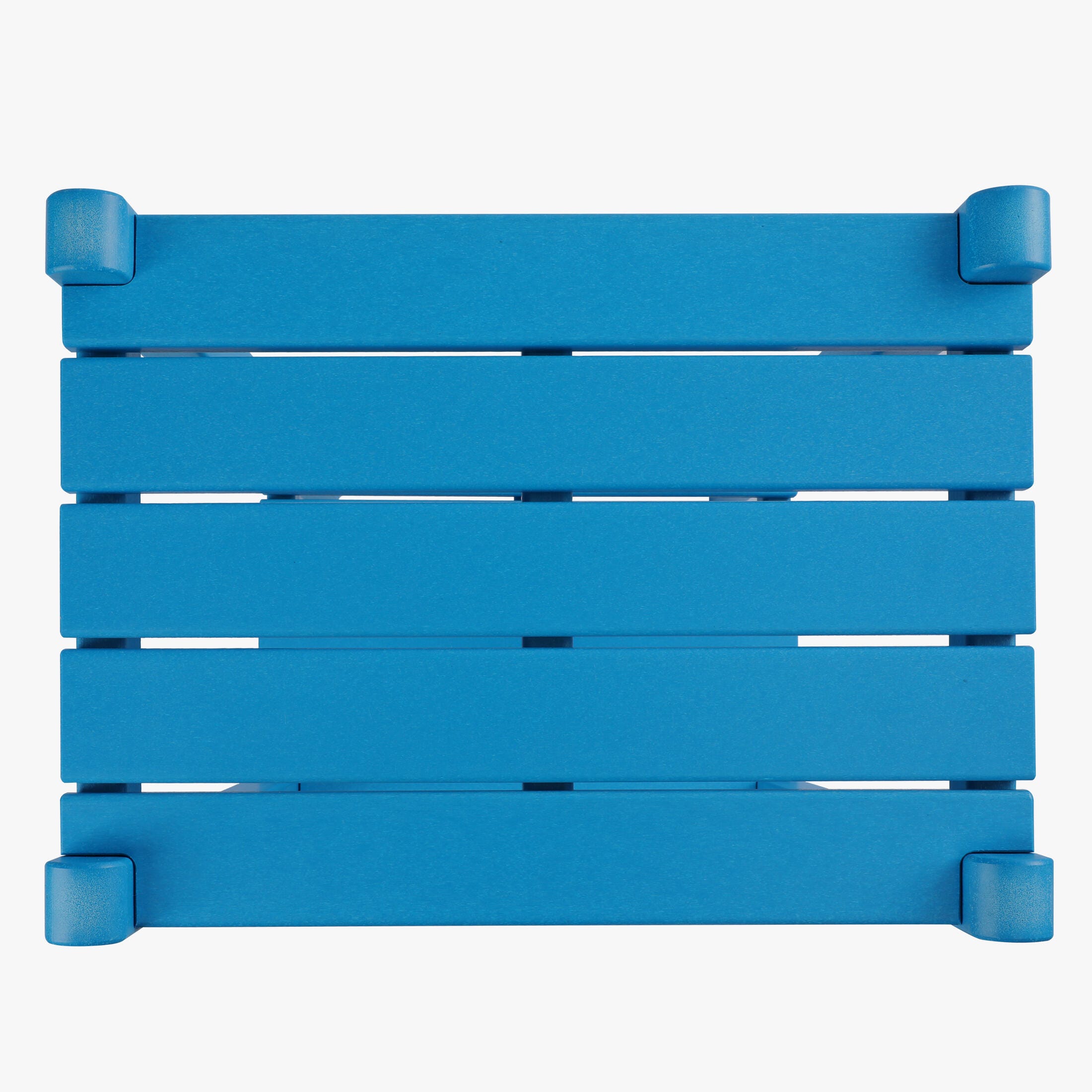 Westin Furniture Otto Outdoor Two Shelf Side Table, Pacific Blue, large