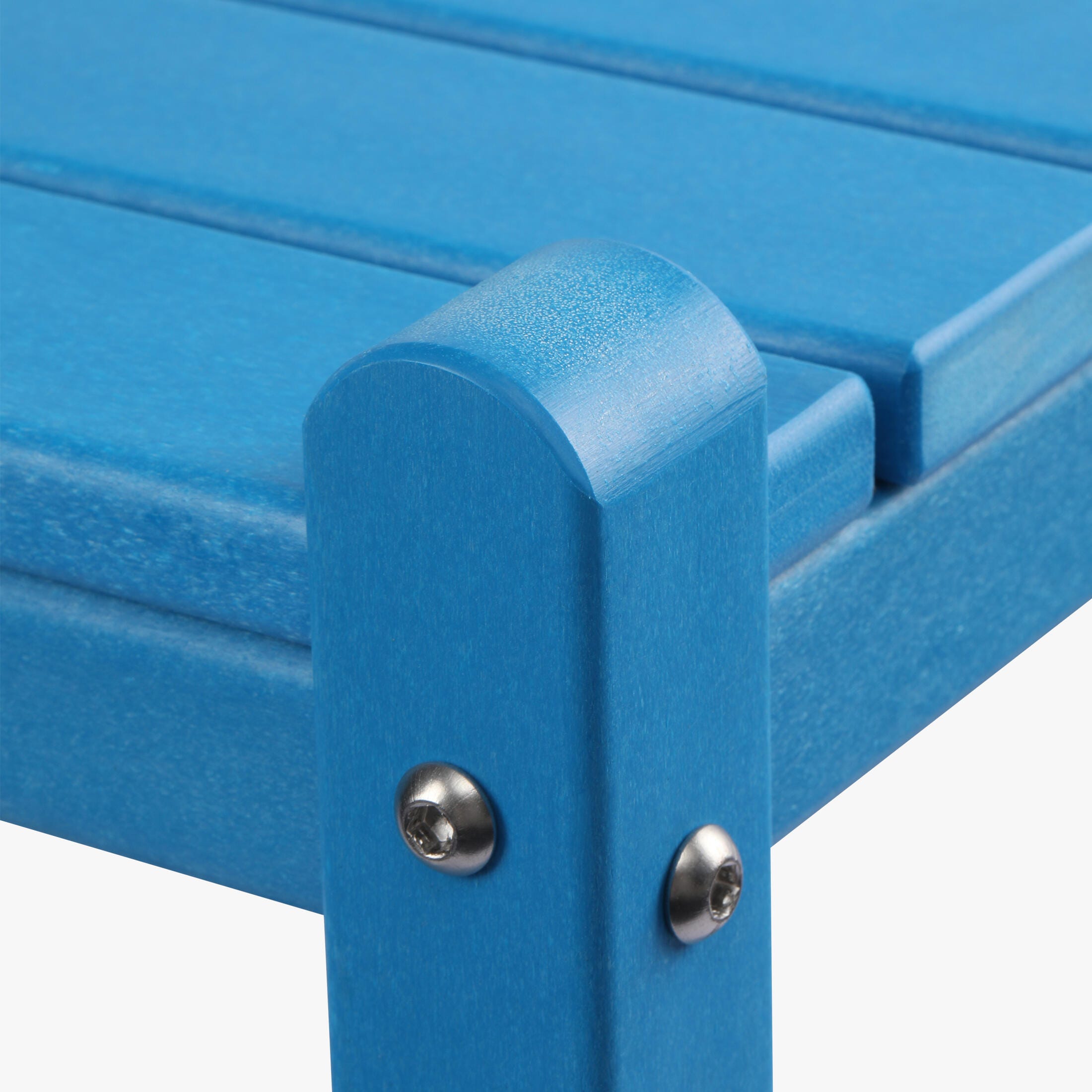 Westin Furniture Otto Outdoor Two Shelf Side Table, Pacific Blue, large