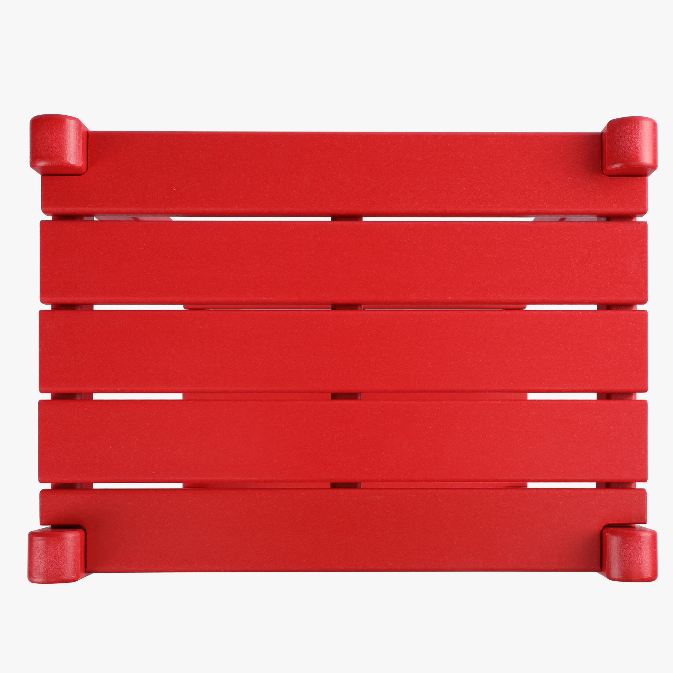 Westin Furniture Otto Outdoor Two Shelf Side Table, Red, large
