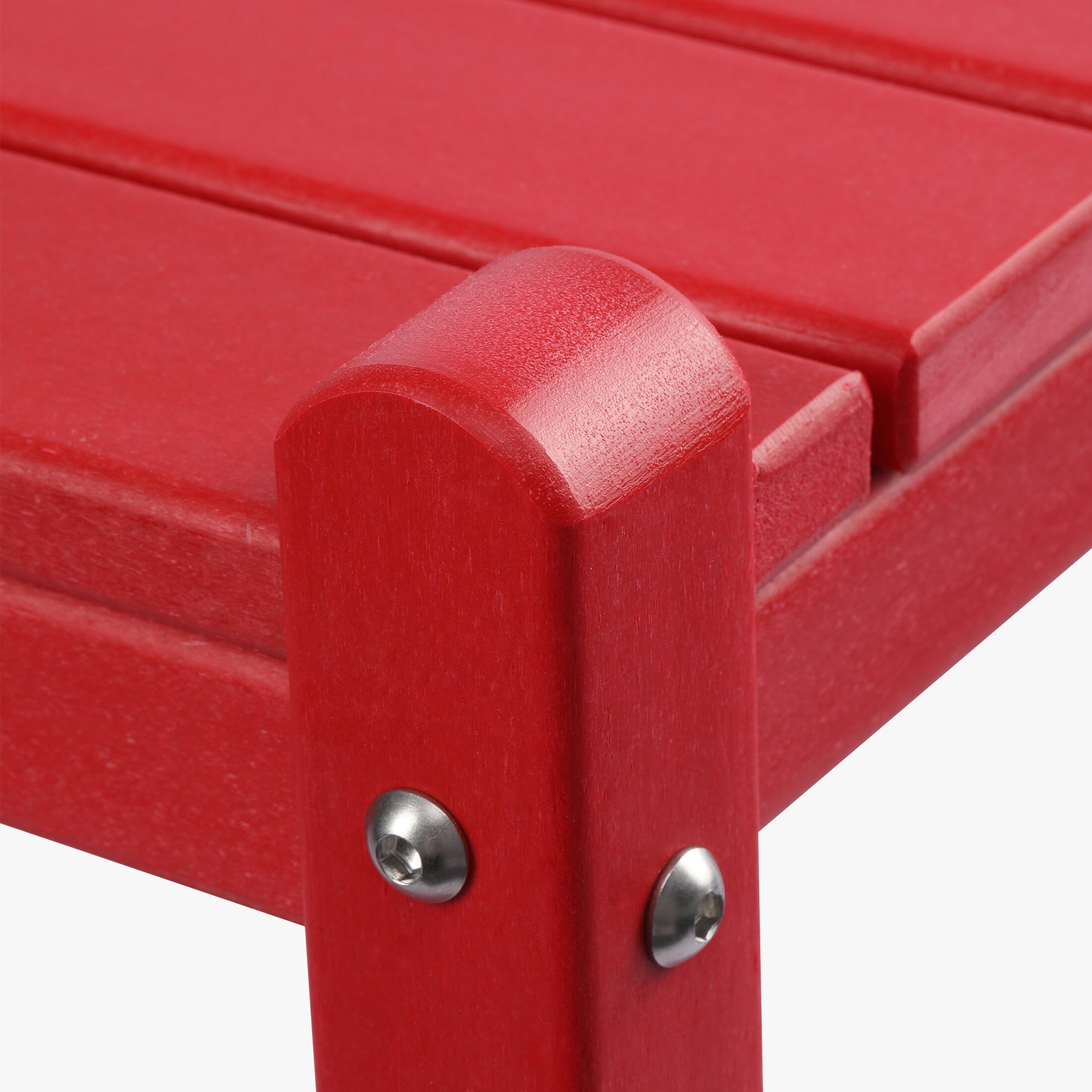 Westin Furniture Otto Outdoor Two Shelf Side Table, Red, large