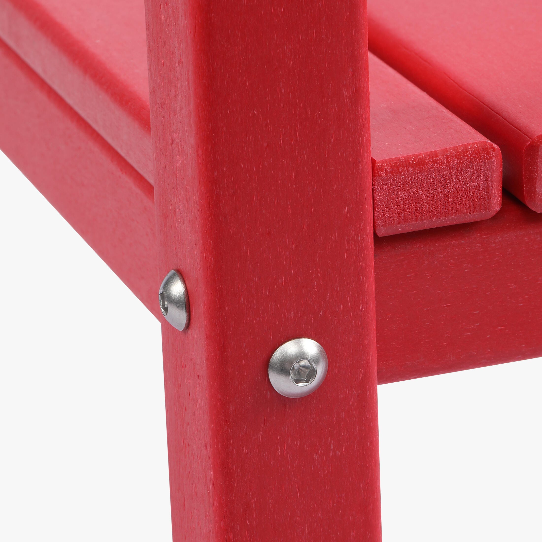Westin Furniture Otto Outdoor Two Shelf Side Table, Red, large