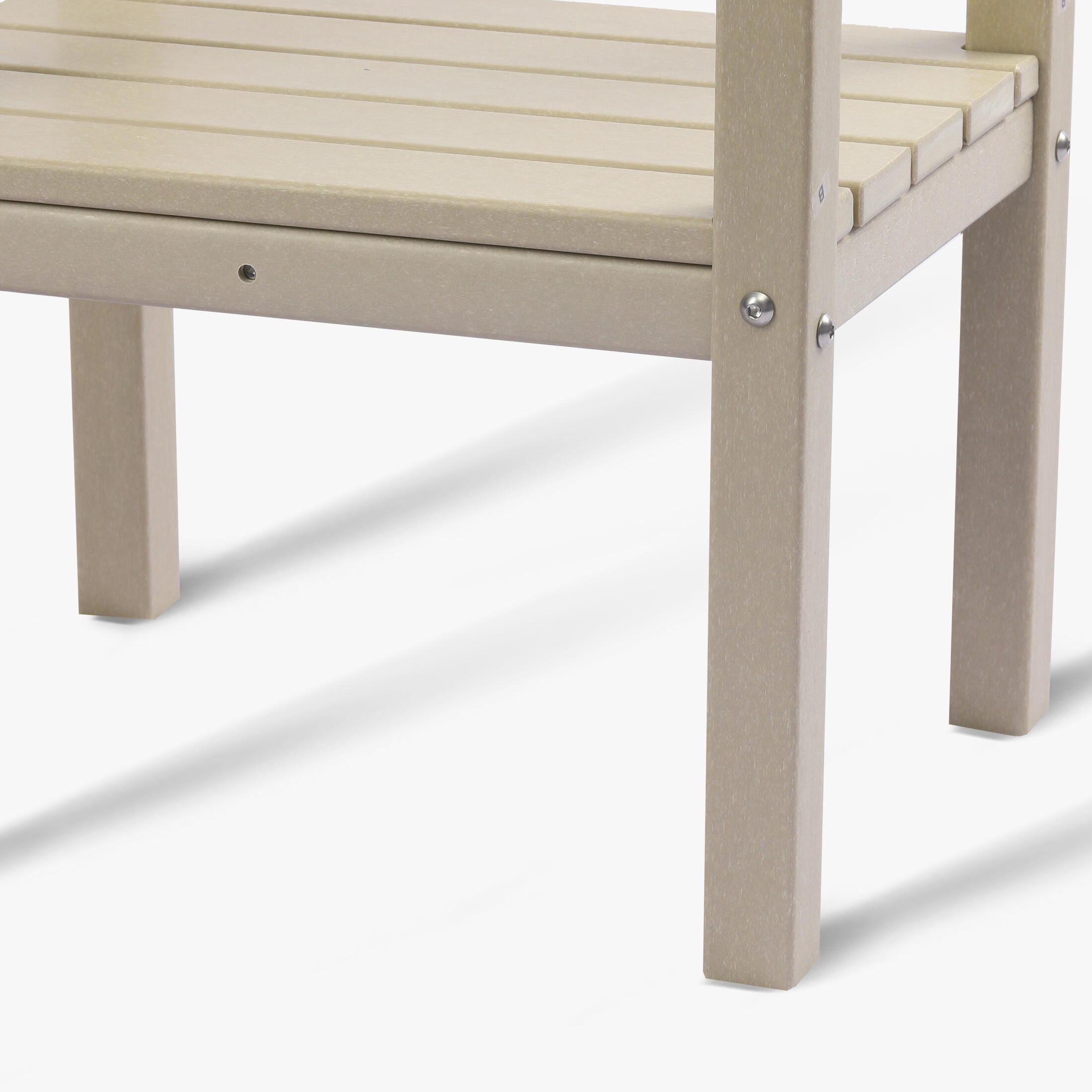 Westin Furniture Otto Outdoor Two Shelf Side Table, Sand, large