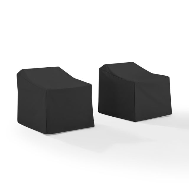 Crosley Furniture Outdoor Chair Furniture Cover (Set of 2), Black