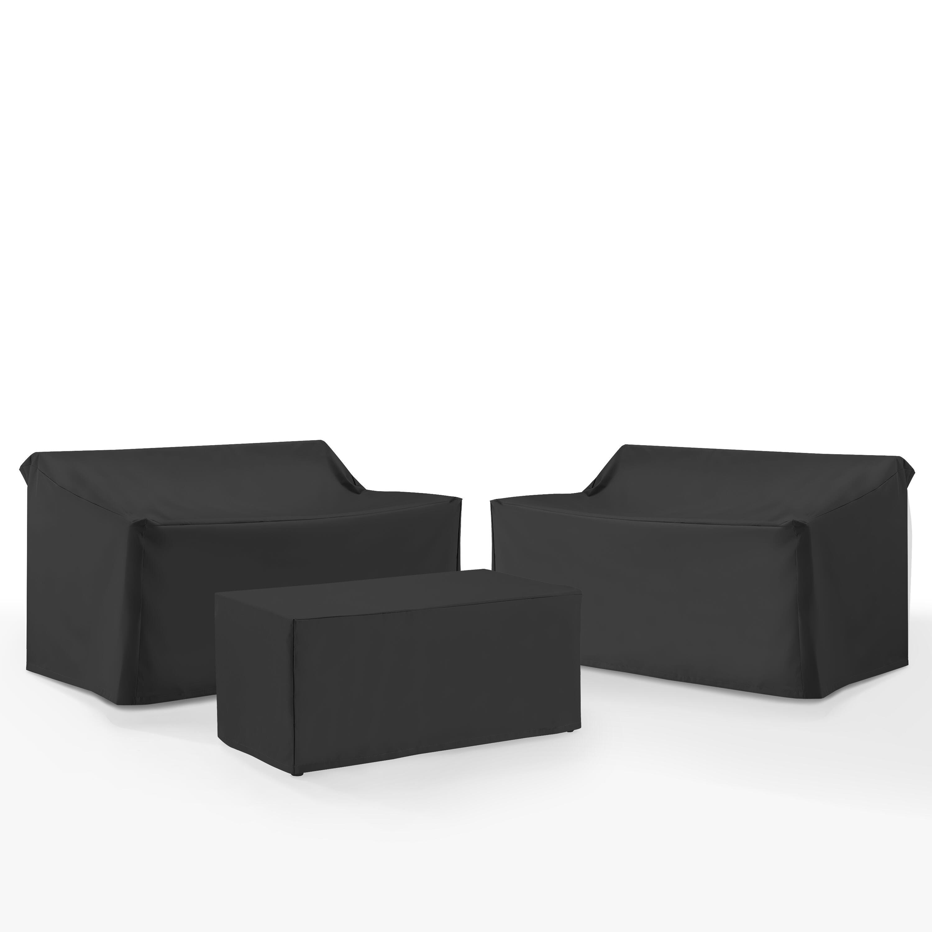 Crosley Furniture Outdoor 2 Loveseats with Coffee Table Cover, , large