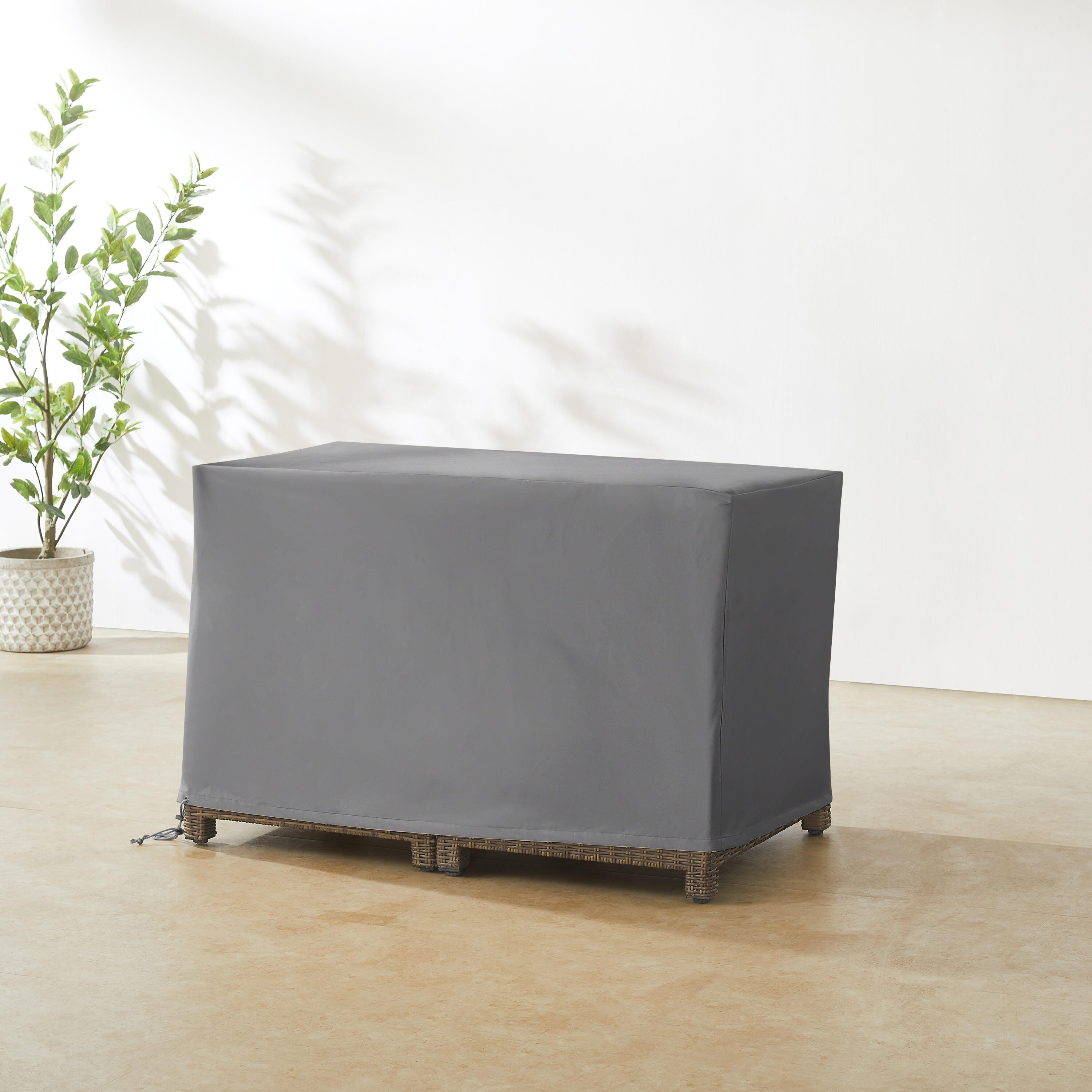 Crosley Furniture Outdoor Storage Deck Box Cover, Gray, rollover