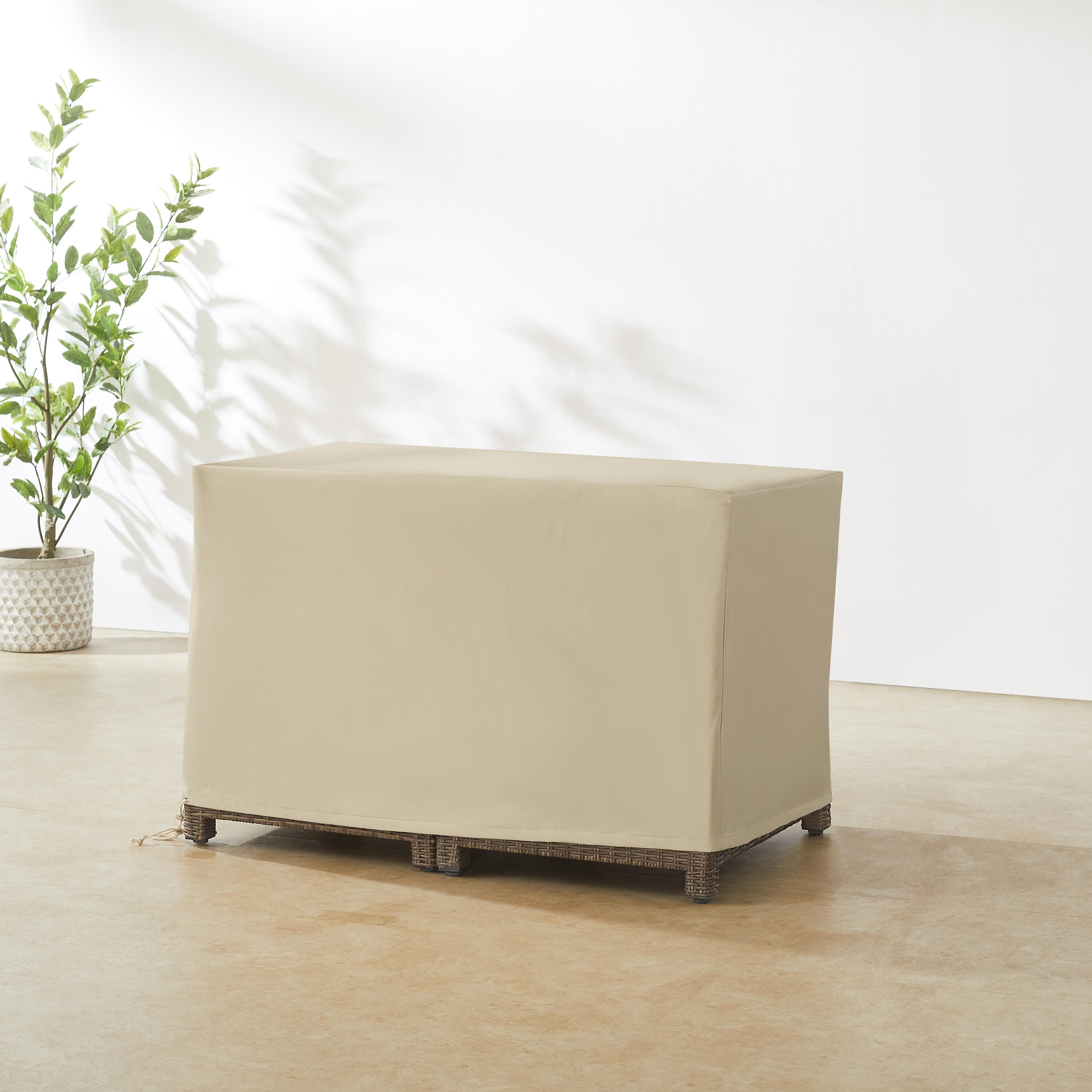 Crosley Furniture Outdoor Storage Deck Box Cover, Tan, rollover