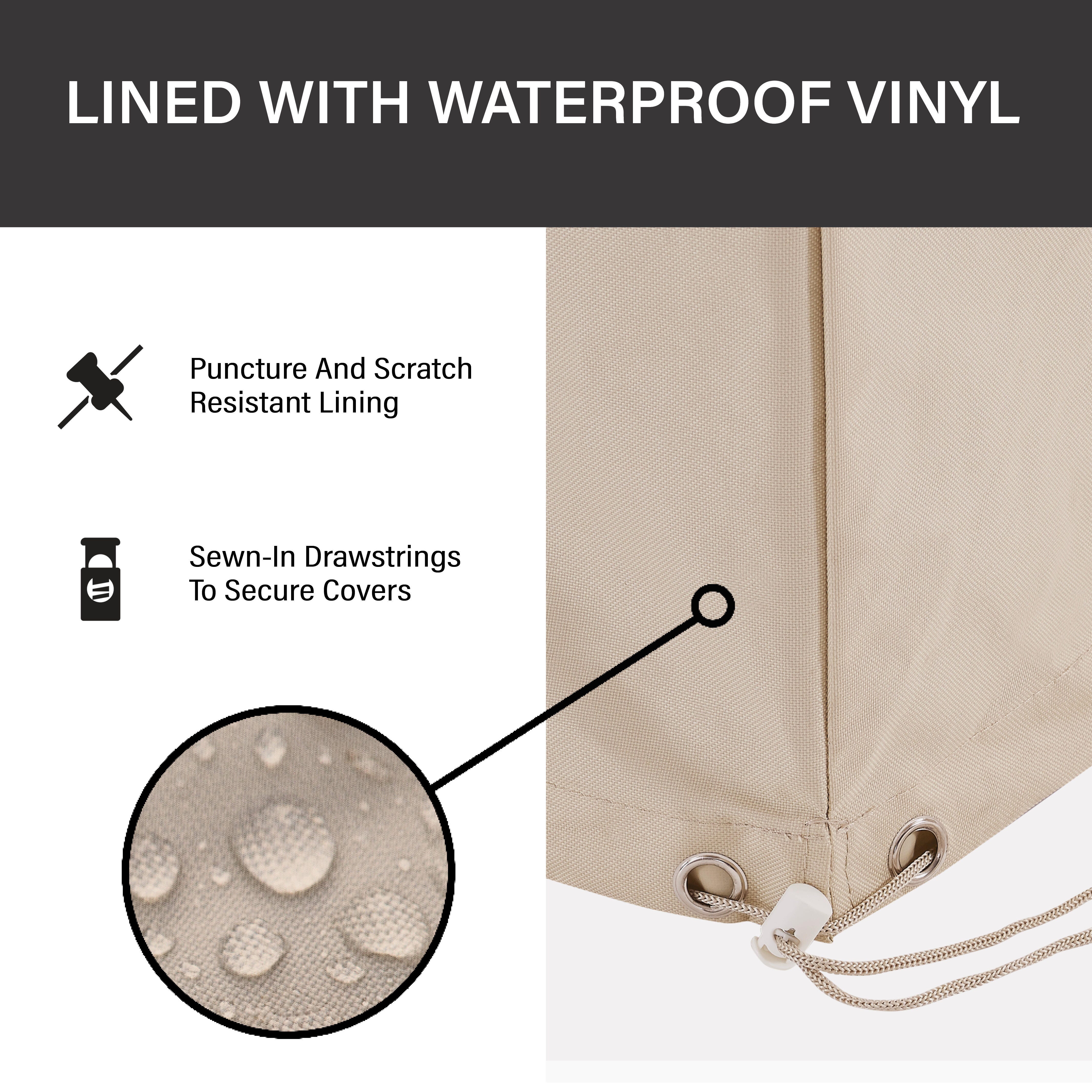 Crosley Furniture Outdoor Storage Deck Box Cover, Tan, large