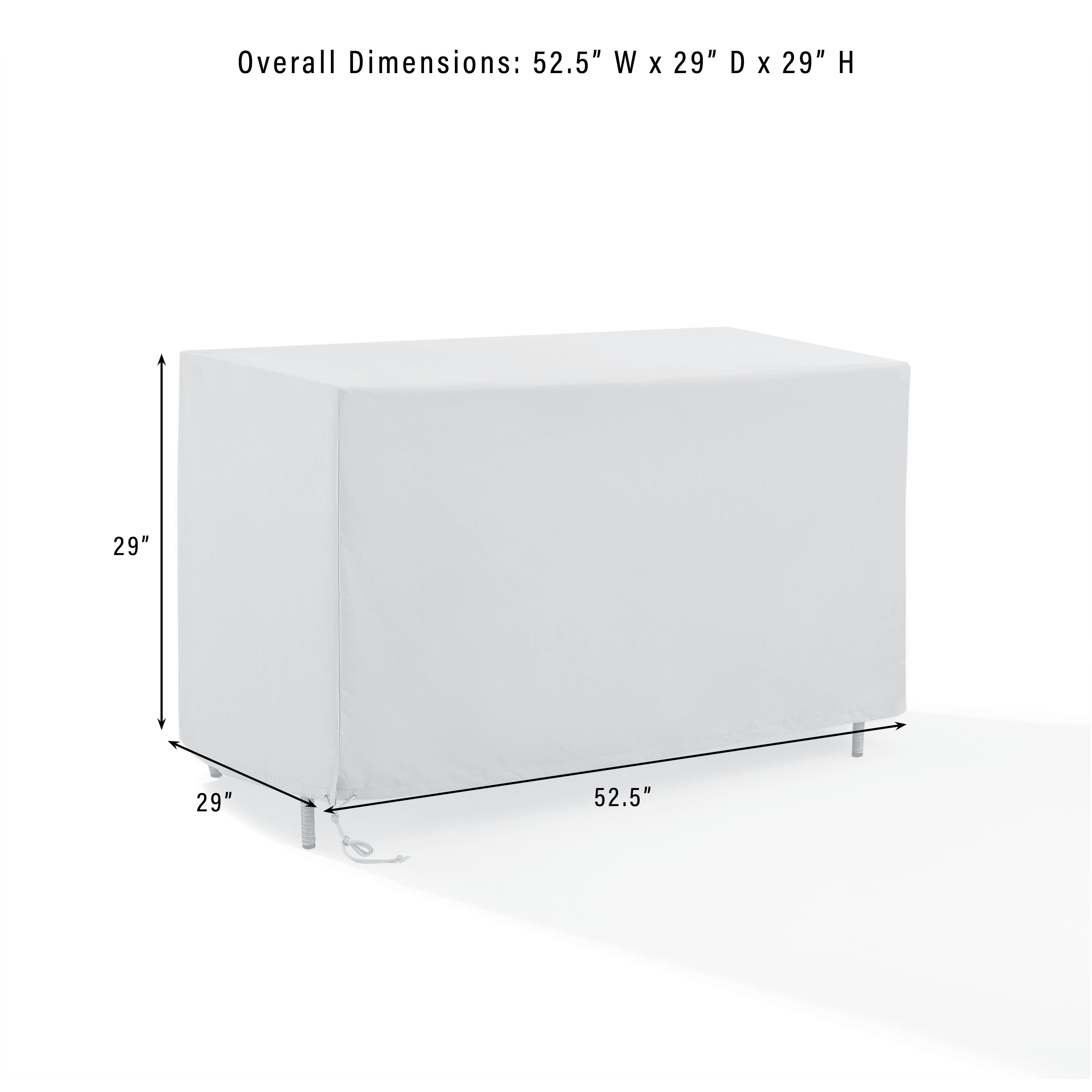 Crosley Furniture Outdoor Storage Deck Box Cover, Tan, large