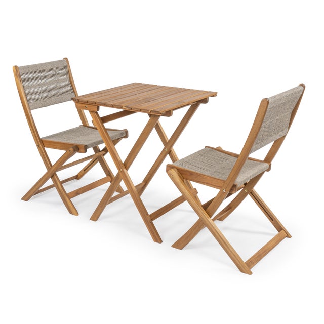 Jonathan Y Javea Outdoor Folding Bistro Table and 2 Chairs
