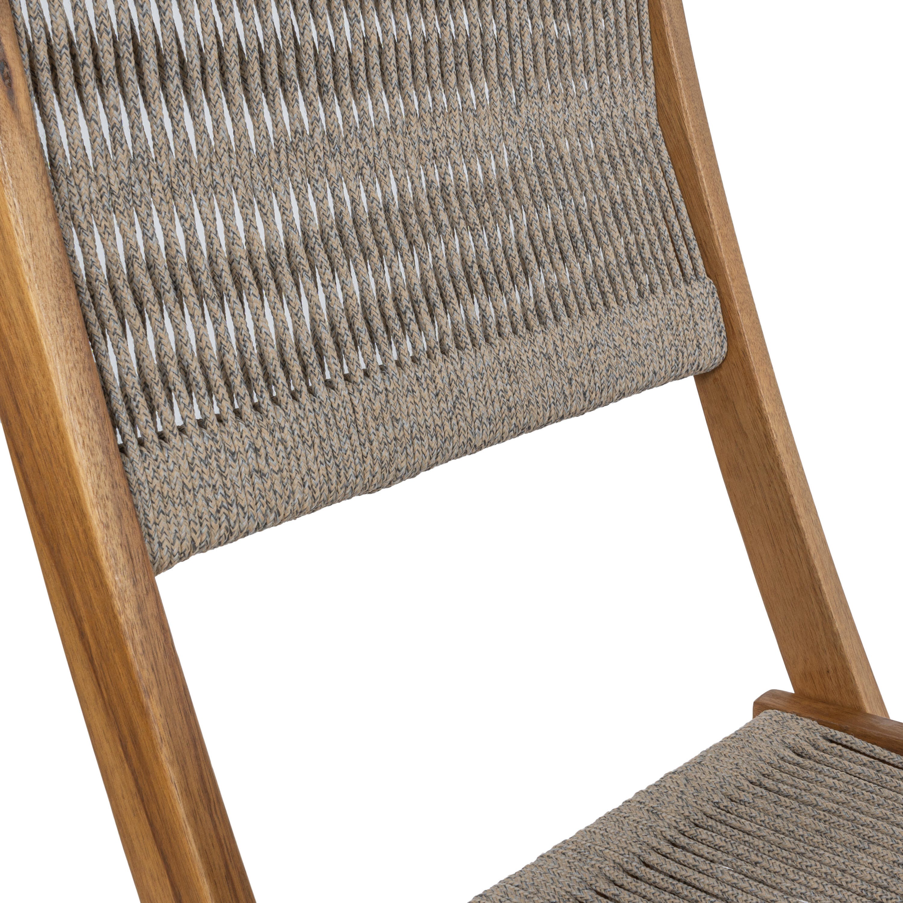 JONATHAN Y Javea Outdoor Folding Bistro Table and 2 Chairs, Teak Brown, large