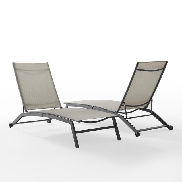 Weaver Outdoor Chaise Lounge (set of 2)