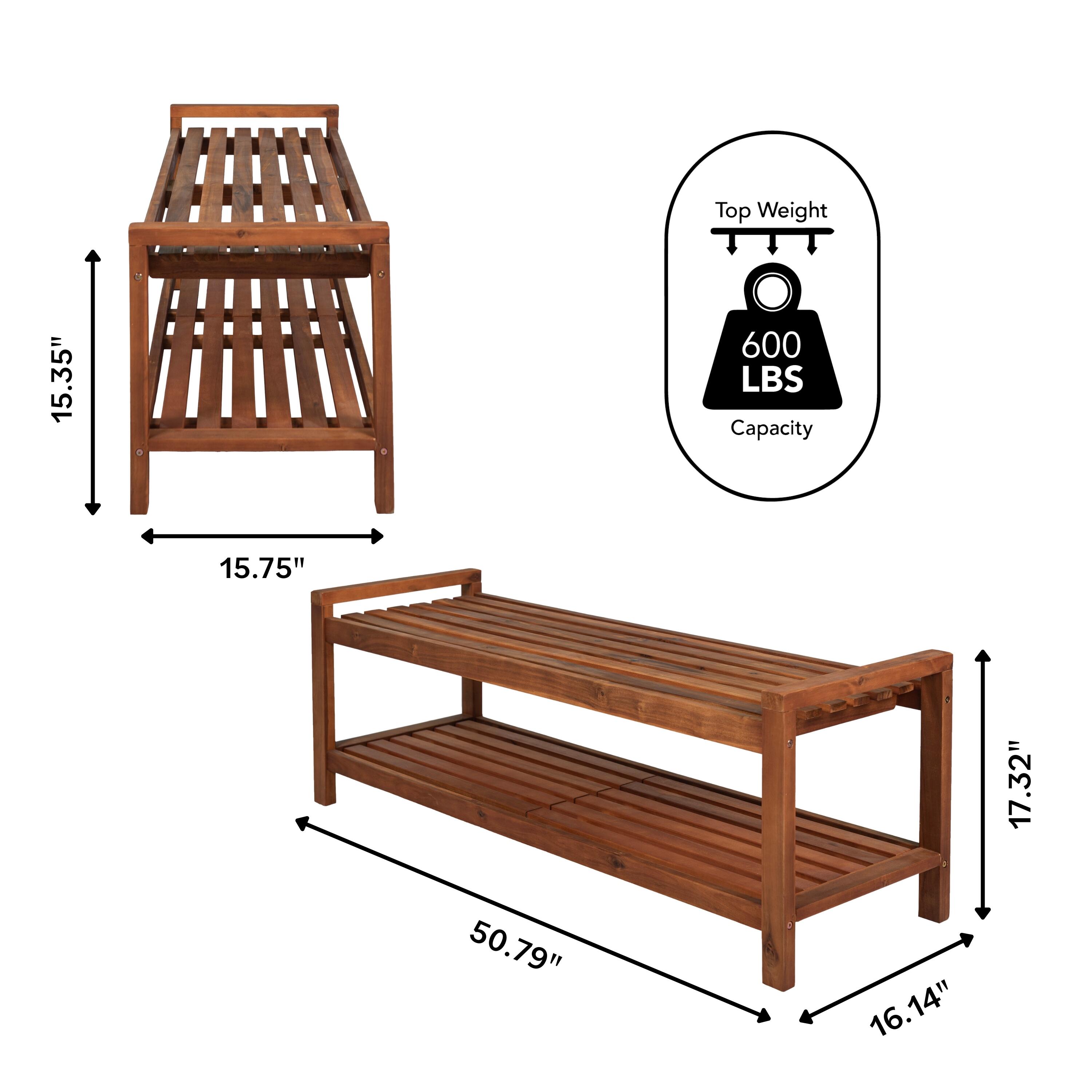 JONATHAN Y Blane Outdoor Bench, , large