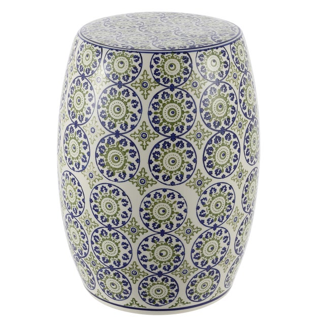 Jonathan Y Lula Suzani Outdoor Garden Stool
