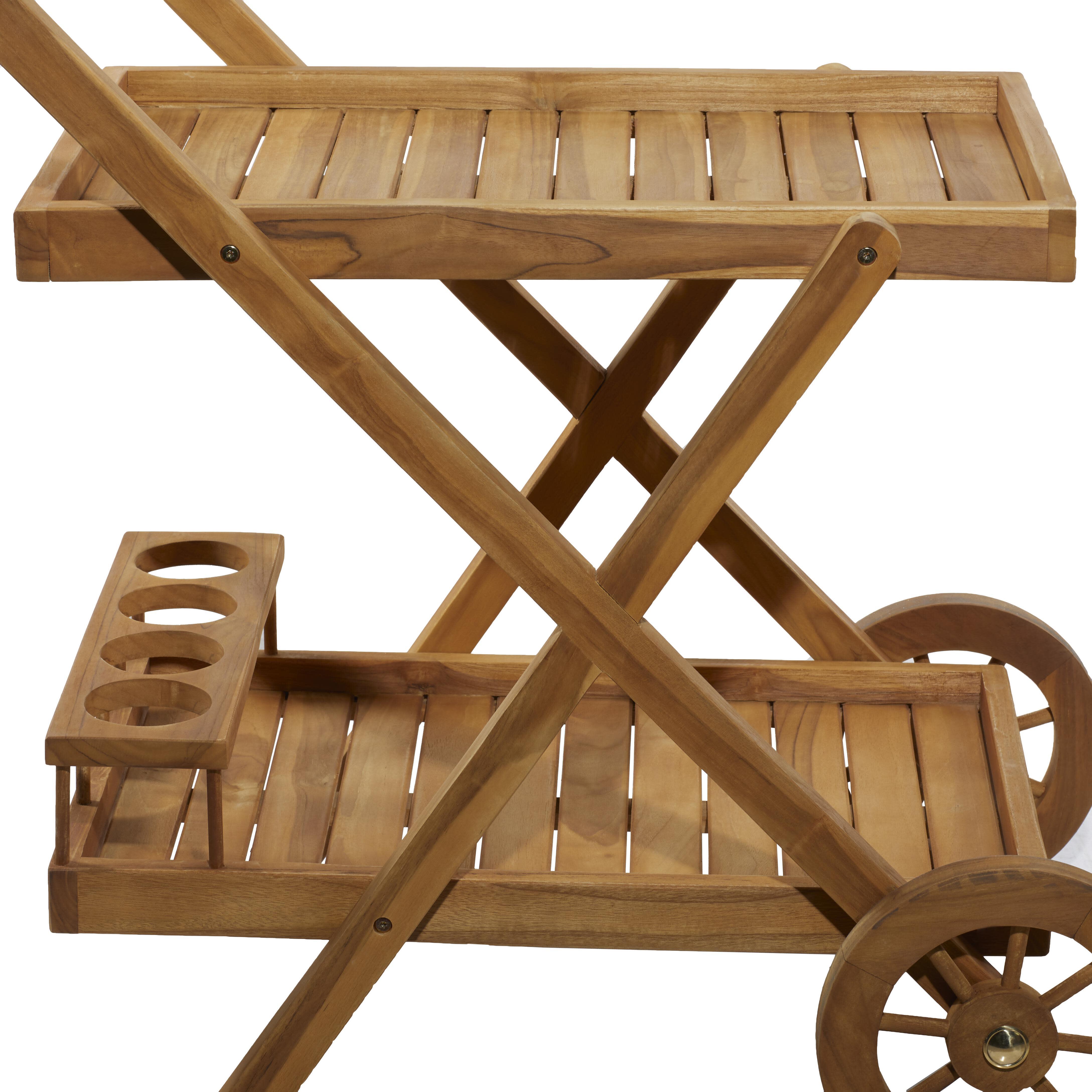 Bayberry Lane Rolling Bar Cart, , large