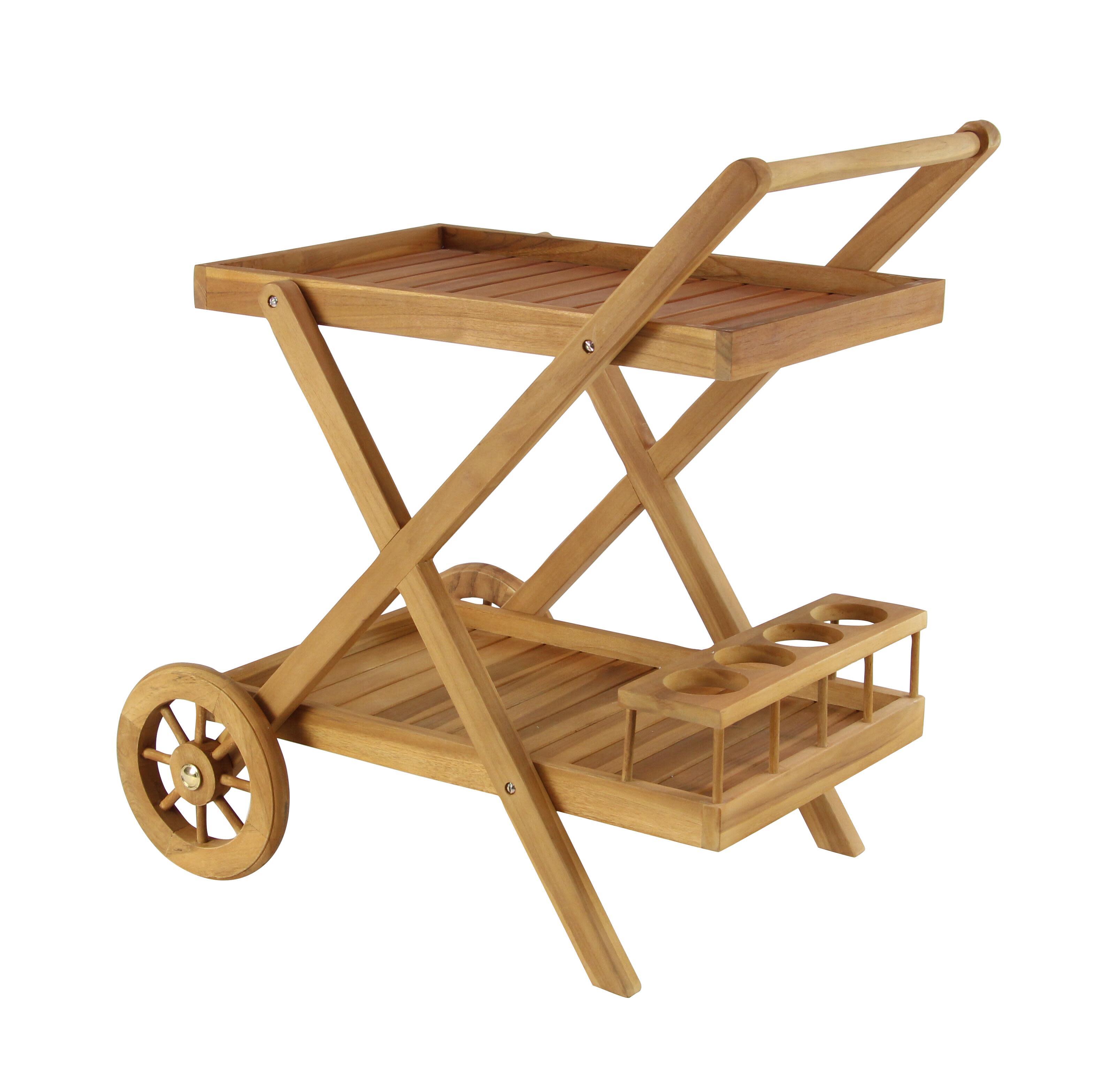 Bayberry Lane Rolling Bar Cart, , large