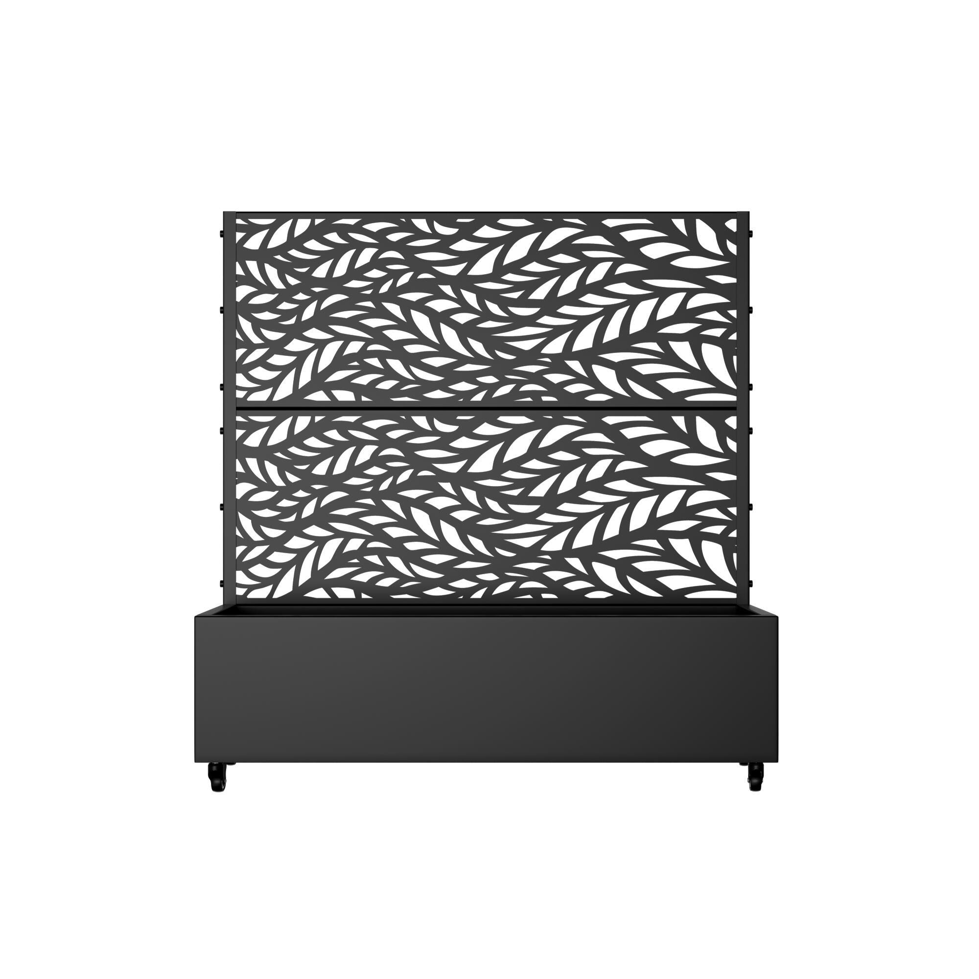 Dovelina Tranquilbreeze Outdoor Trellis With Planter Box In Leaf Pattern, , large