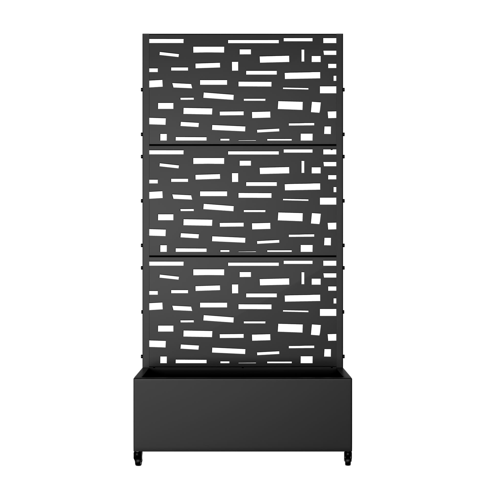 Dovelina Tranquilbreeze Outdoor Trellis With Planter Box In Street Pattern, , large