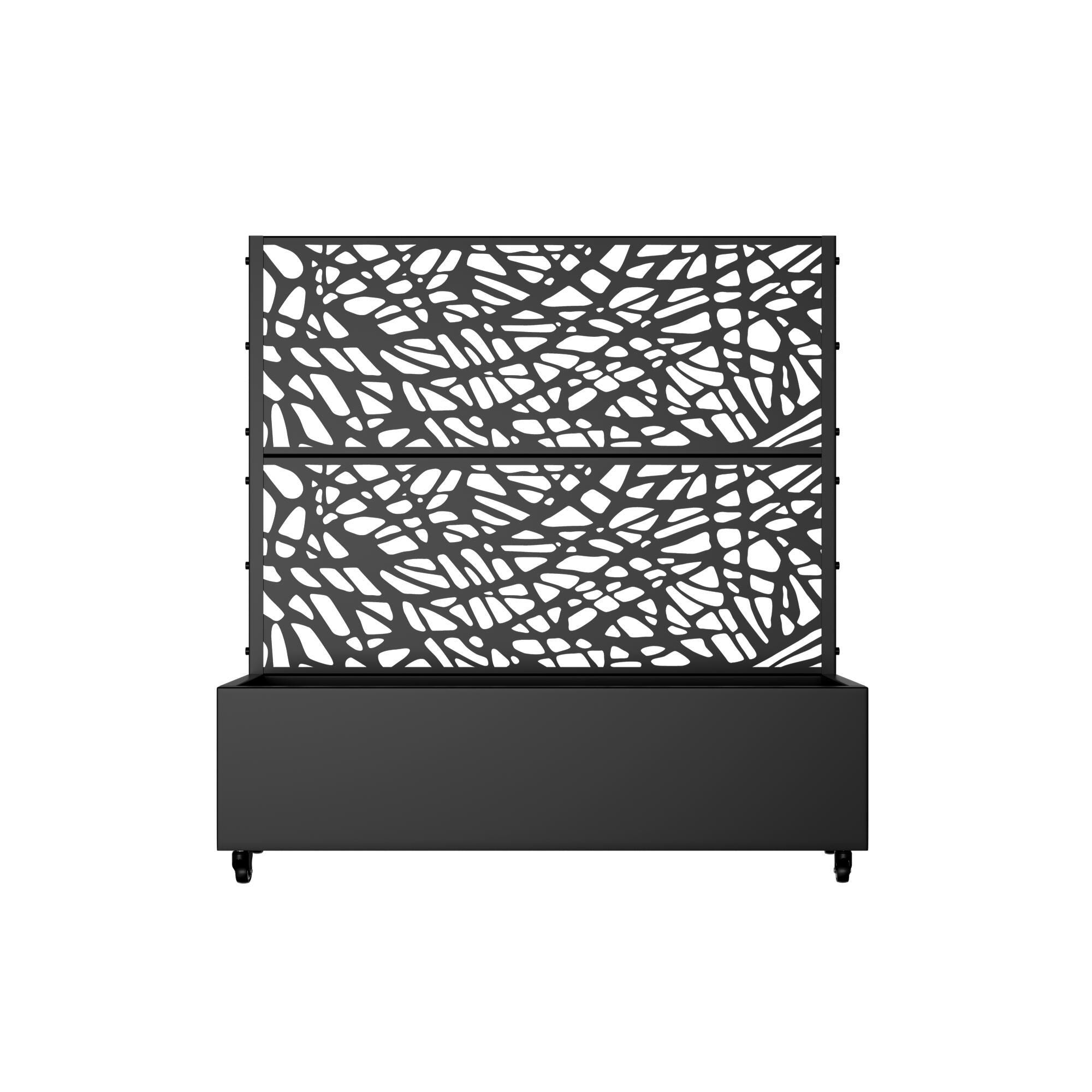 Dovelina Tranquilbreeze Outdoor Trellis With Planter Box In Web Pattern, , large