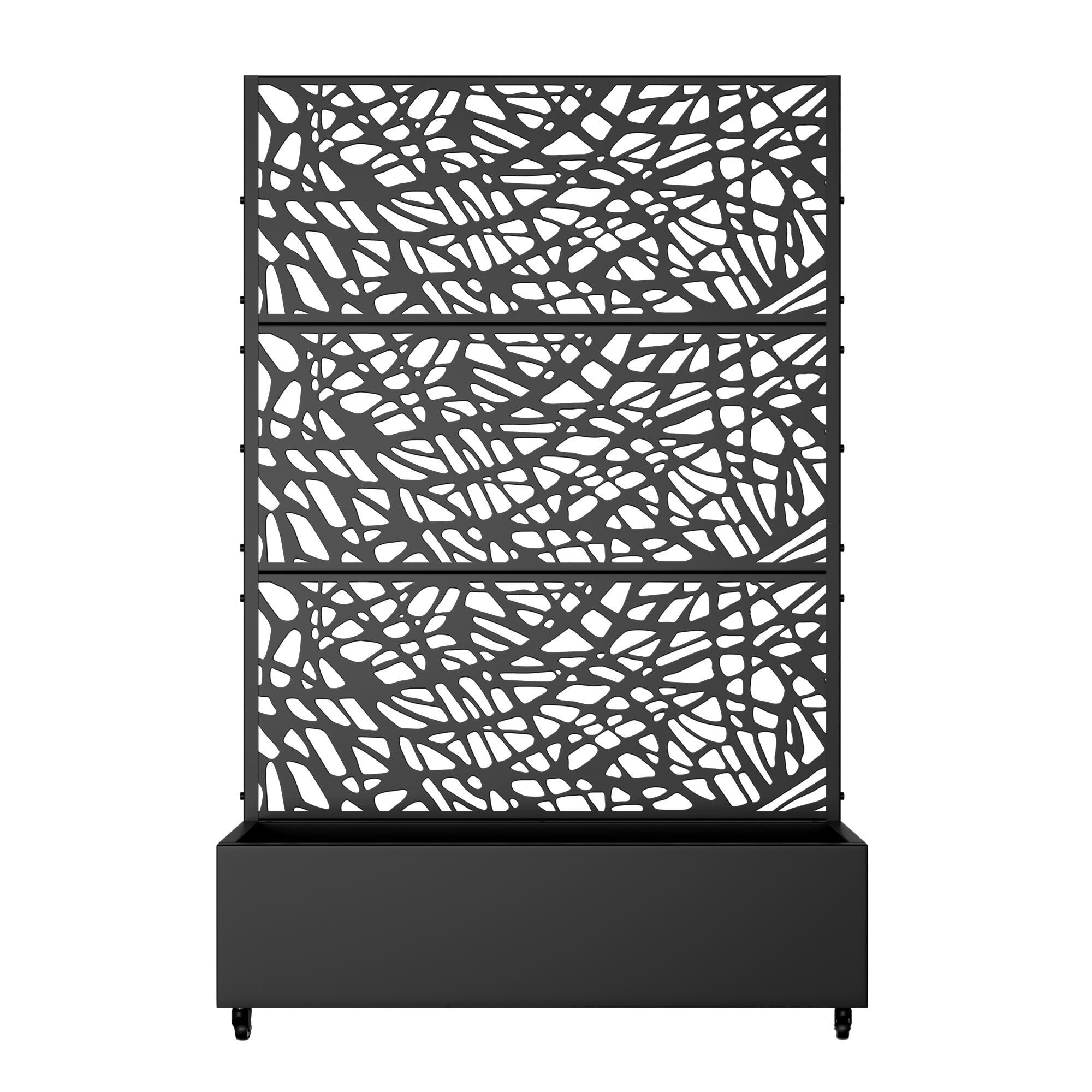 Dovelina Tranquilbreeze Outdoor Trellis With Planter Box In Web Pattern, , large