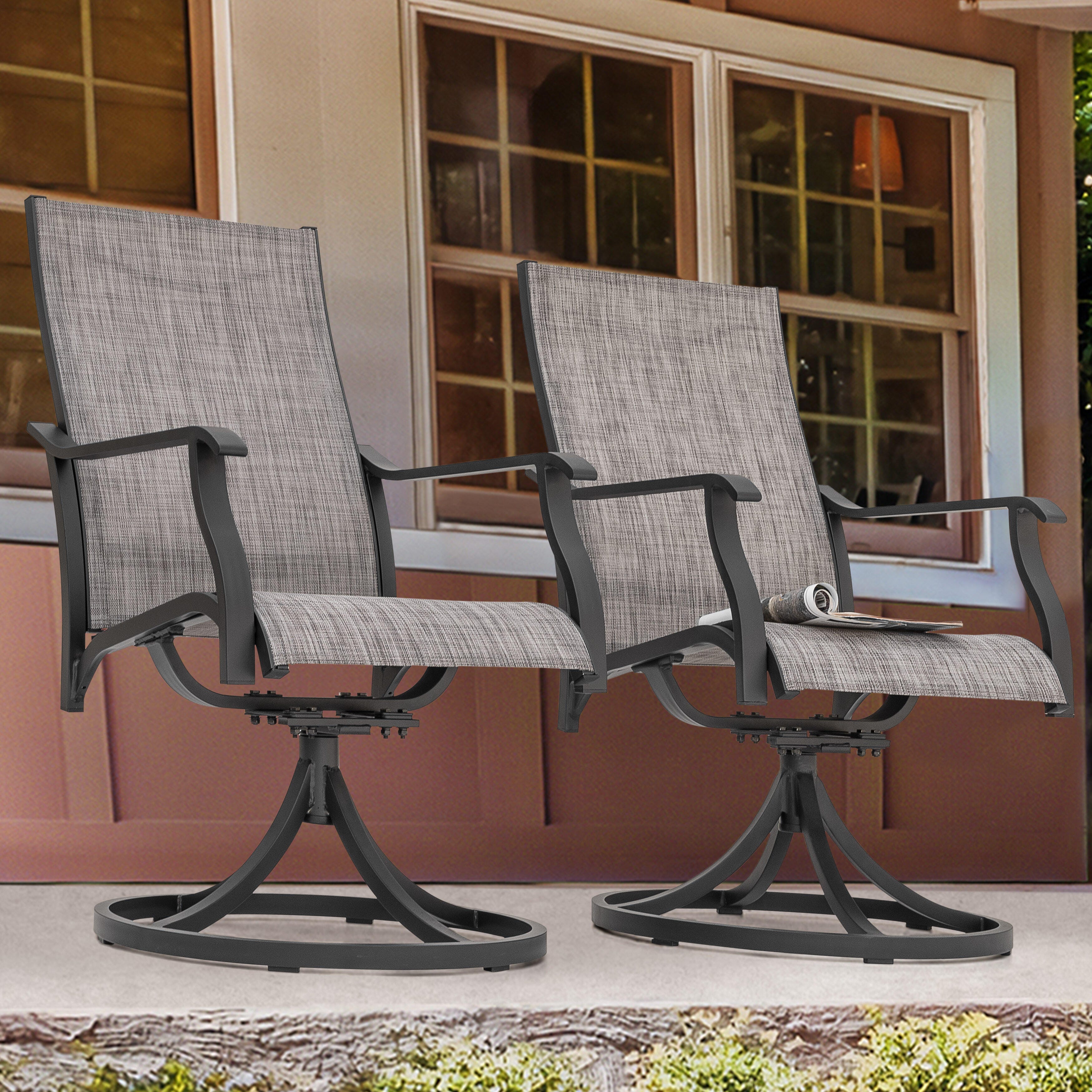 Nuu Garden Outdoor Swivel Lounge Chair (Set of 2), , large