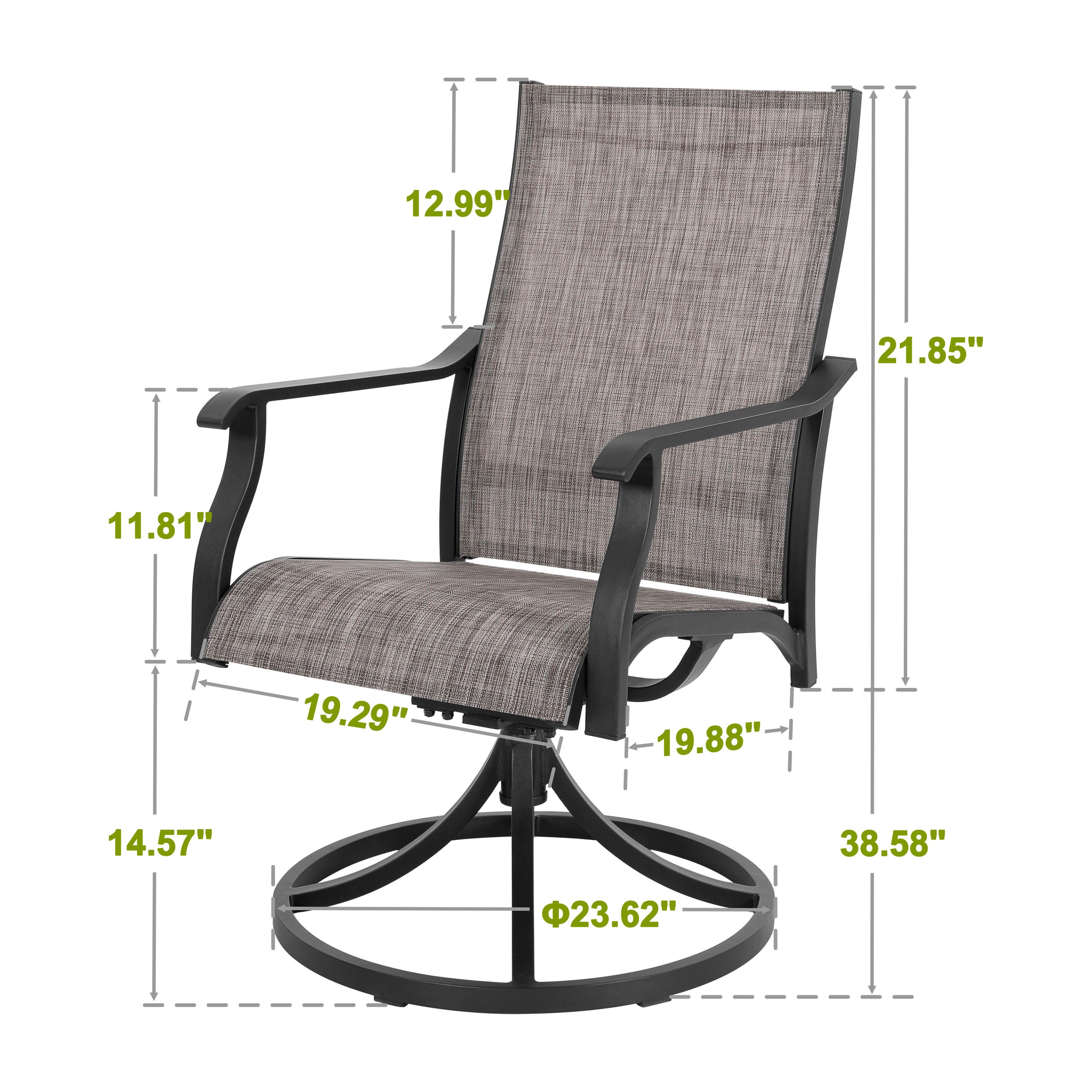 Nuu Garden Outdoor Swivel Lounge Chair (Set of 2), , large
