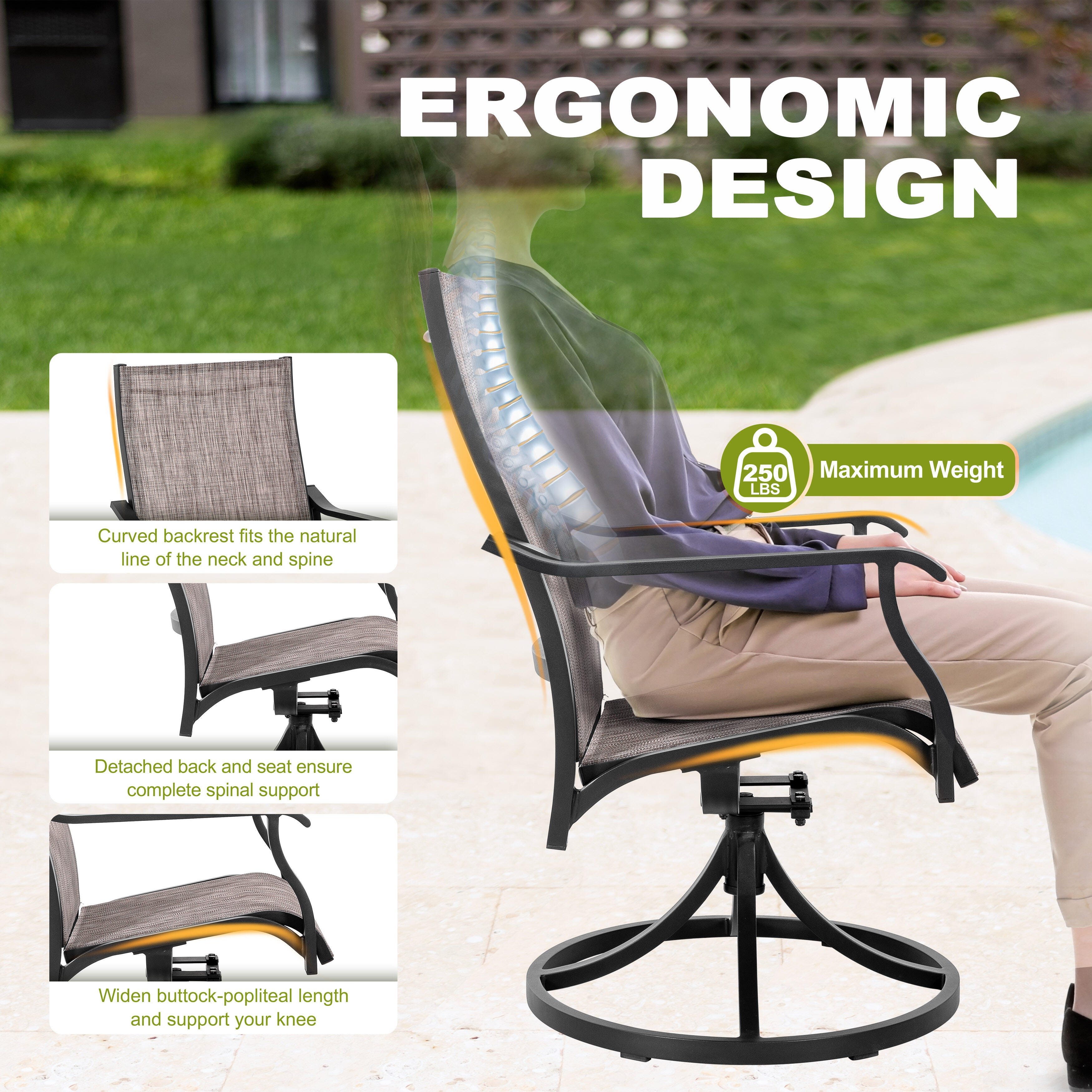 Nuu Garden Outdoor Swivel Lounge Chair (Set of 2), , large