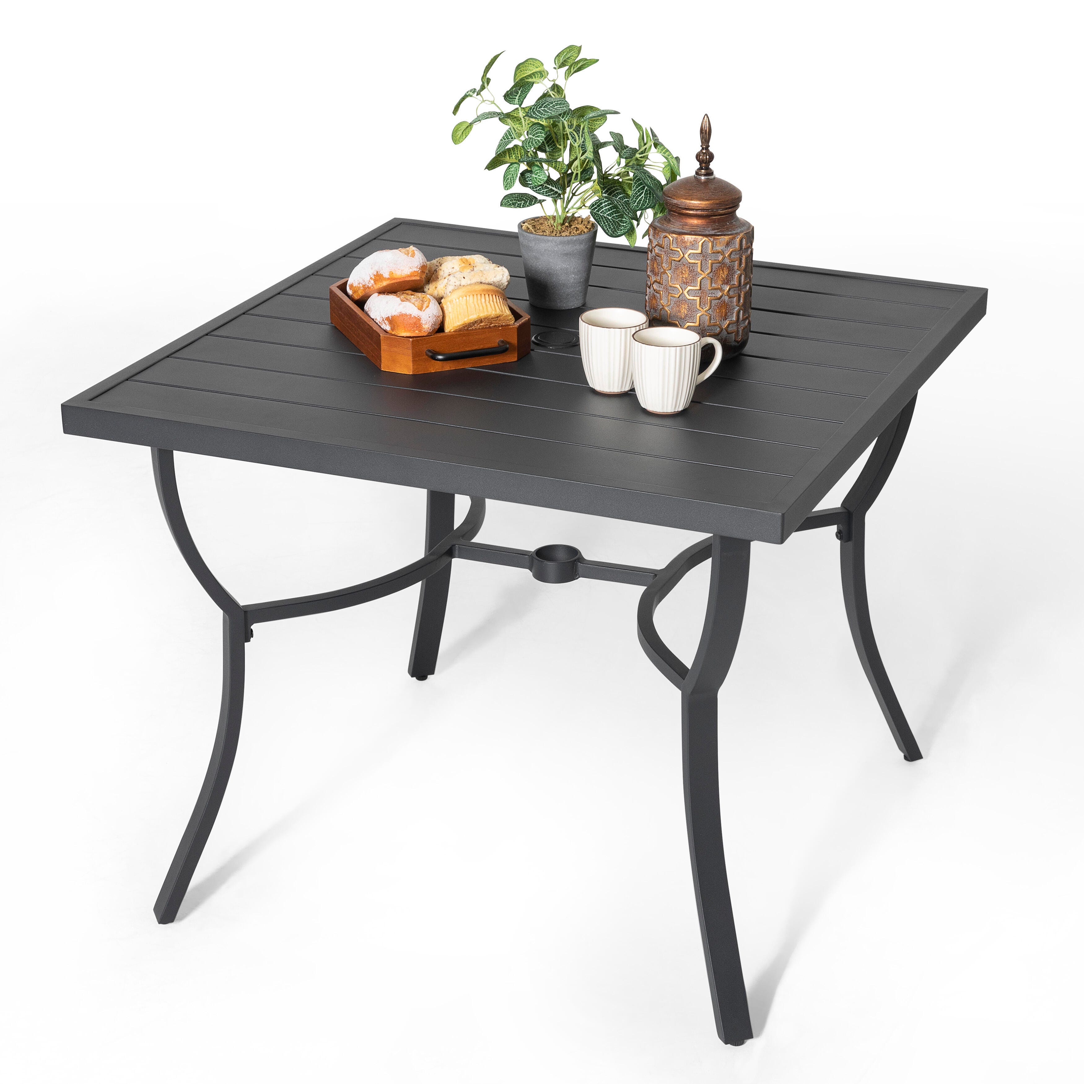 Nuu Garden Outdoor Square Dining Table, , large