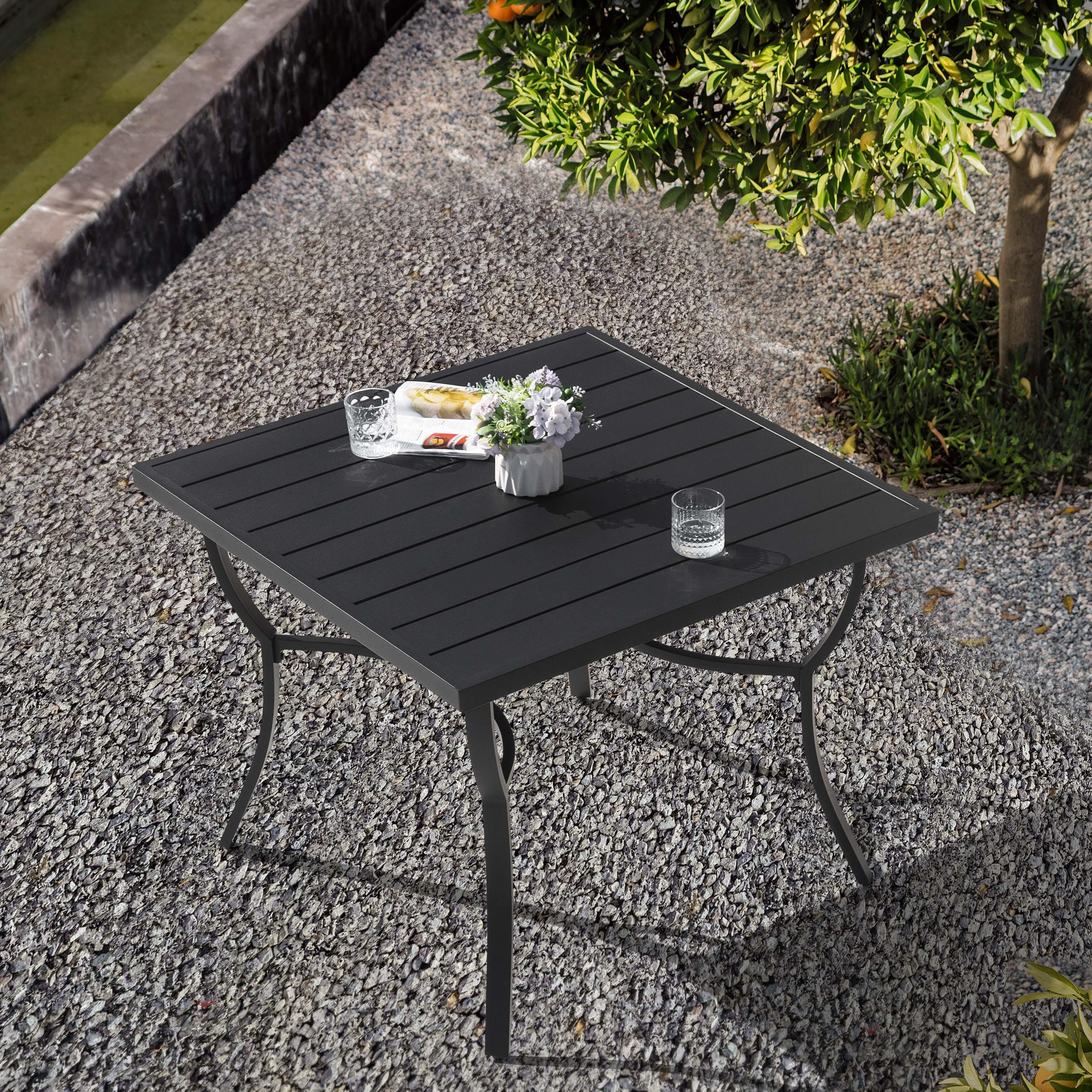 Nuu Garden Outdoor Square Dining Table, , large