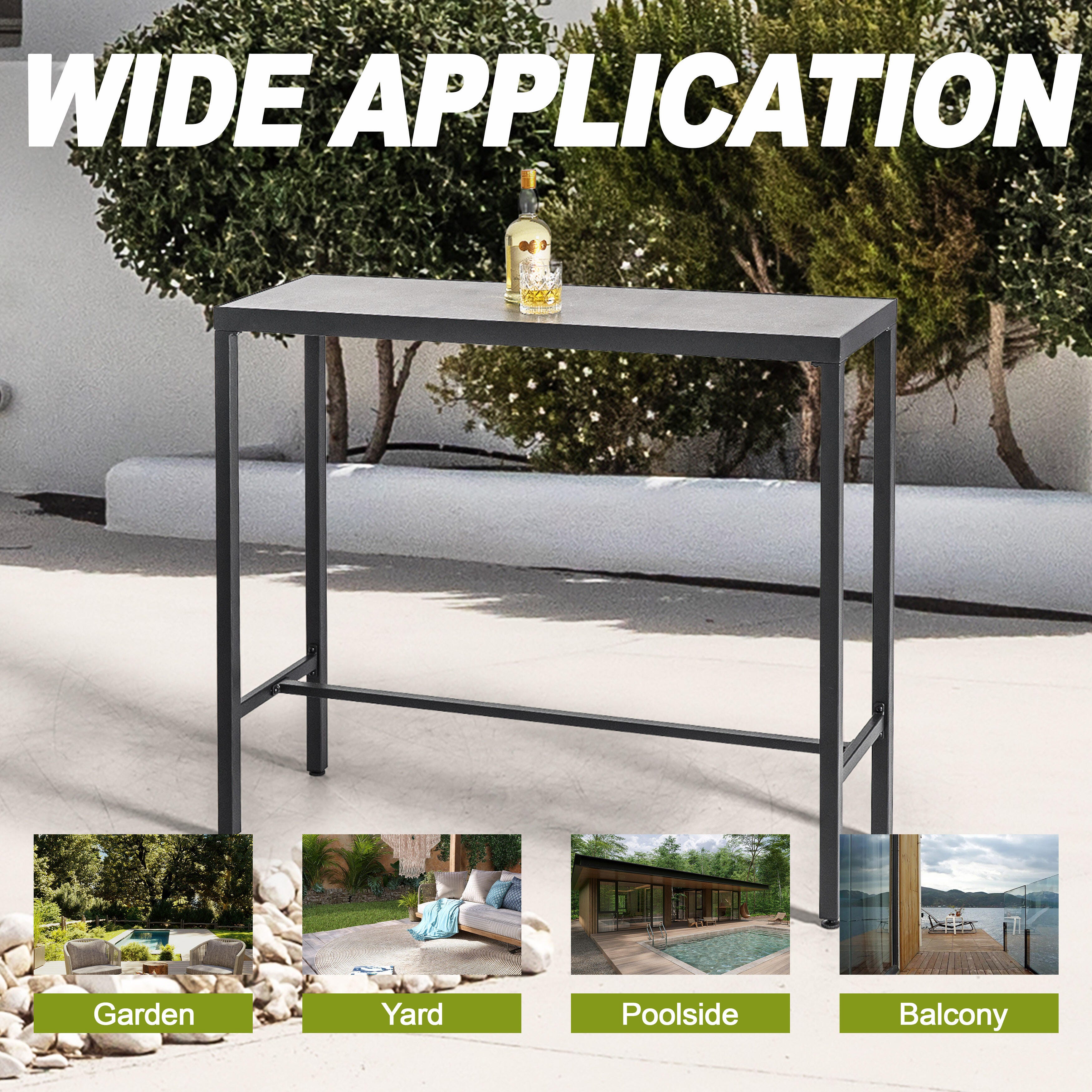 Nuu Garden Outdoor Bar Table, , large