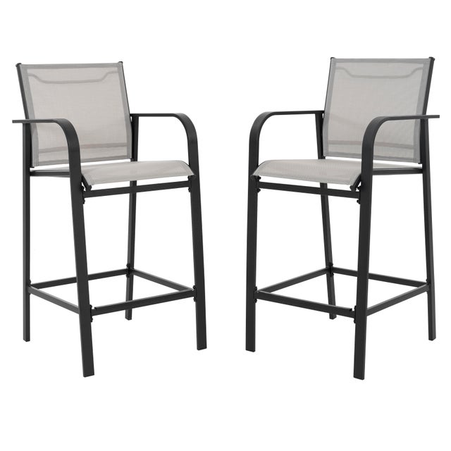 Nuu Garden Outdoor Bar Stools (Set of 2)