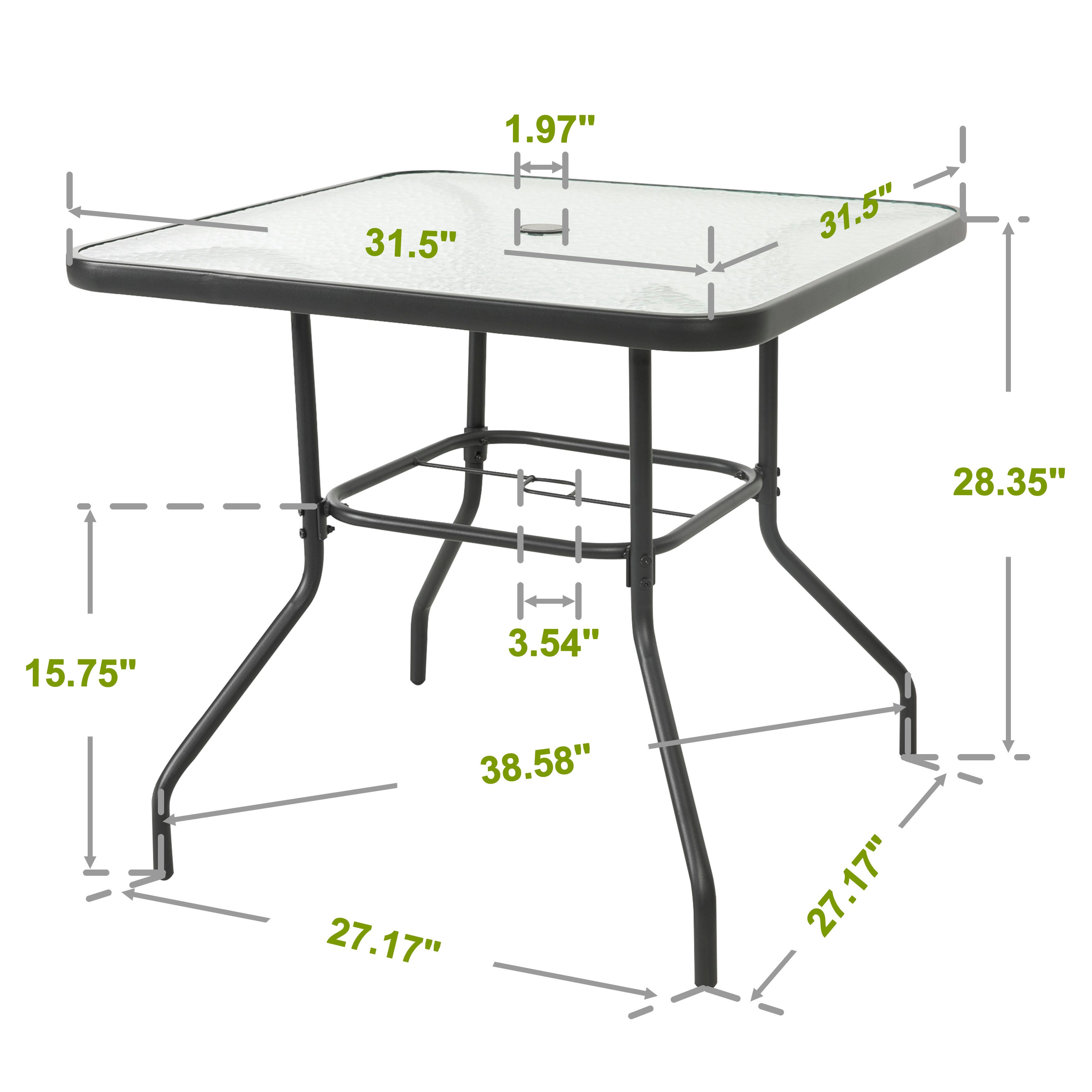 Nuu Garden Outdoor Dining Table, , large
