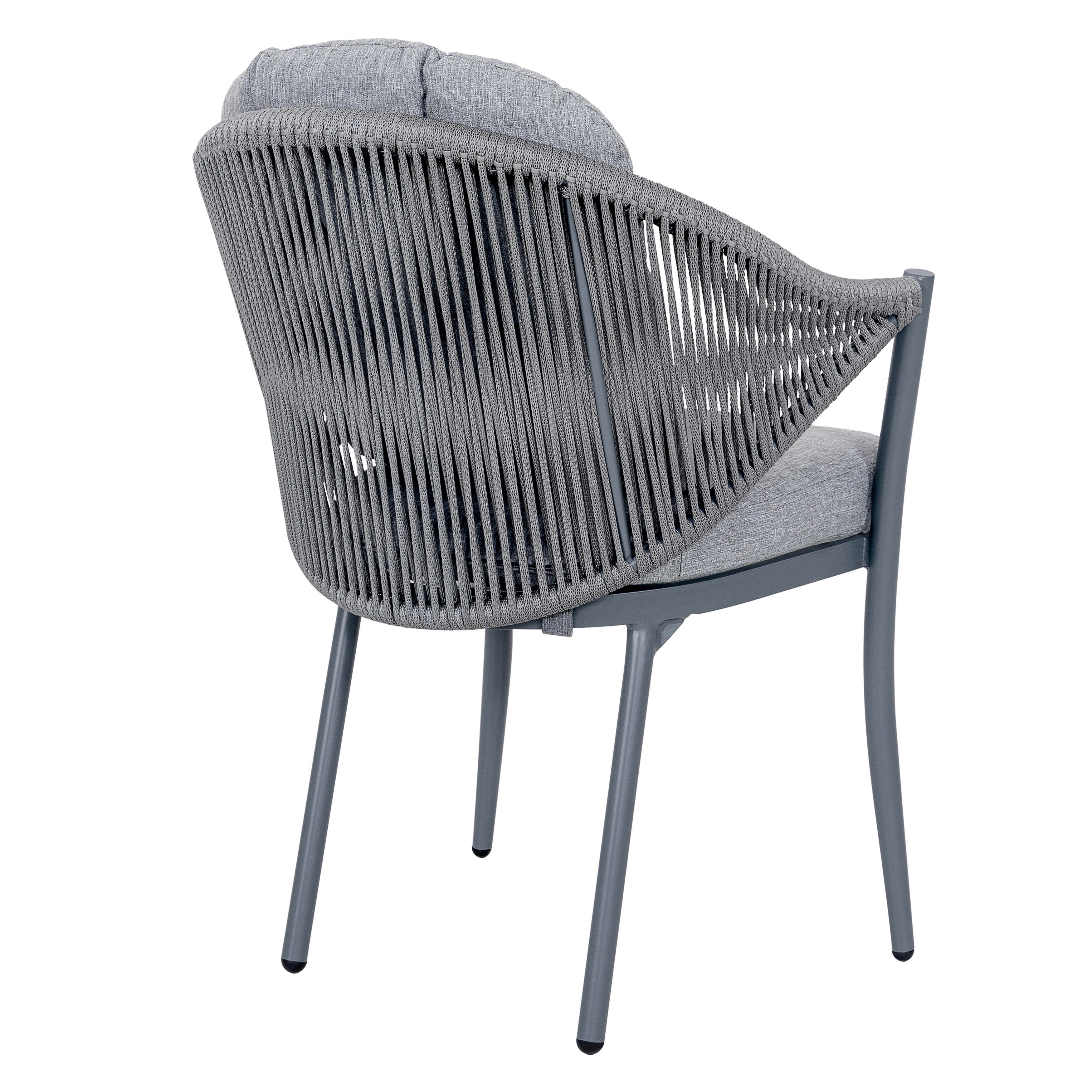 Nuu Garden Outdoor Conversation Chairs (Set of 2), Gray, large