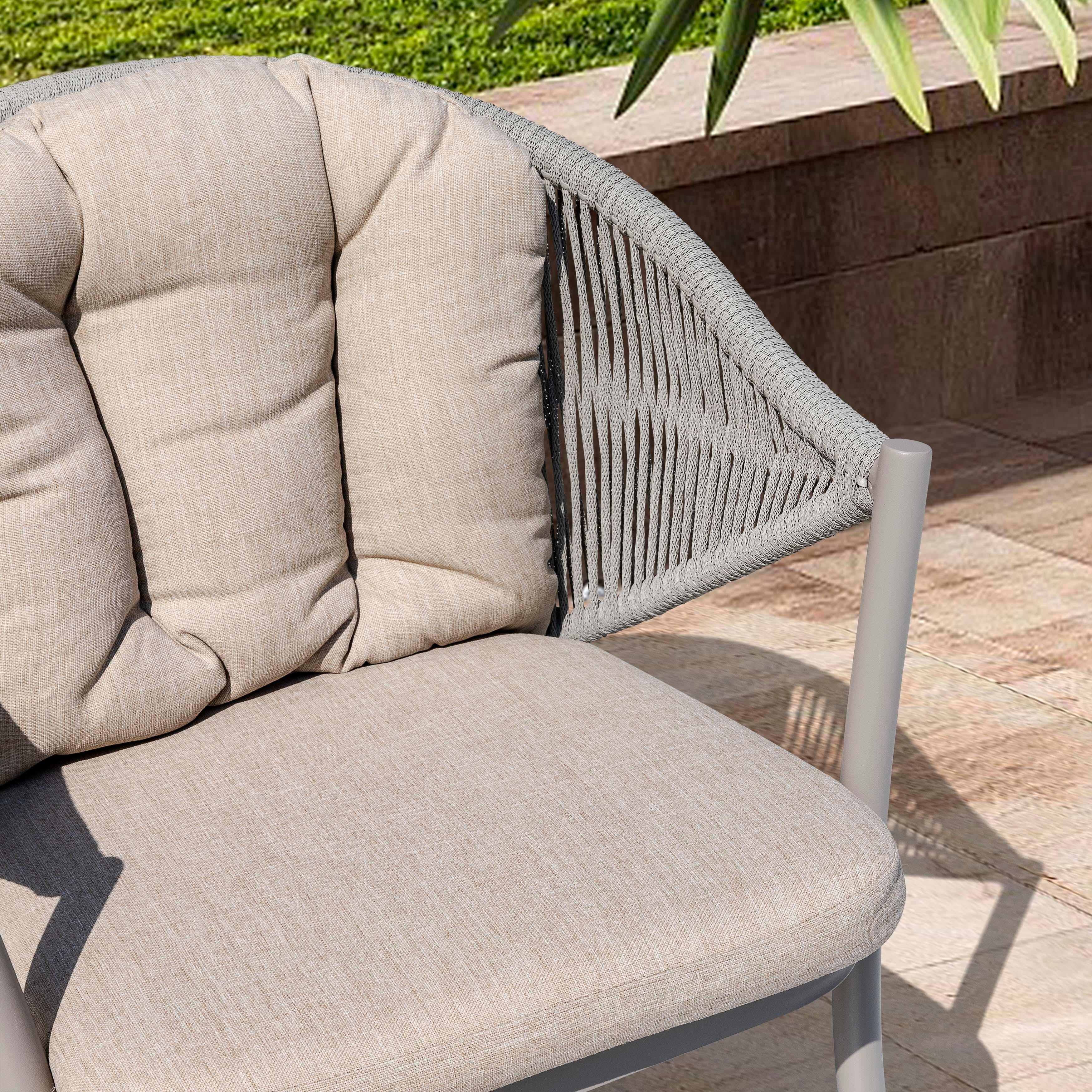 Nuu Garden Outdoor Conversation Chairs (Set of 2), Beige, large