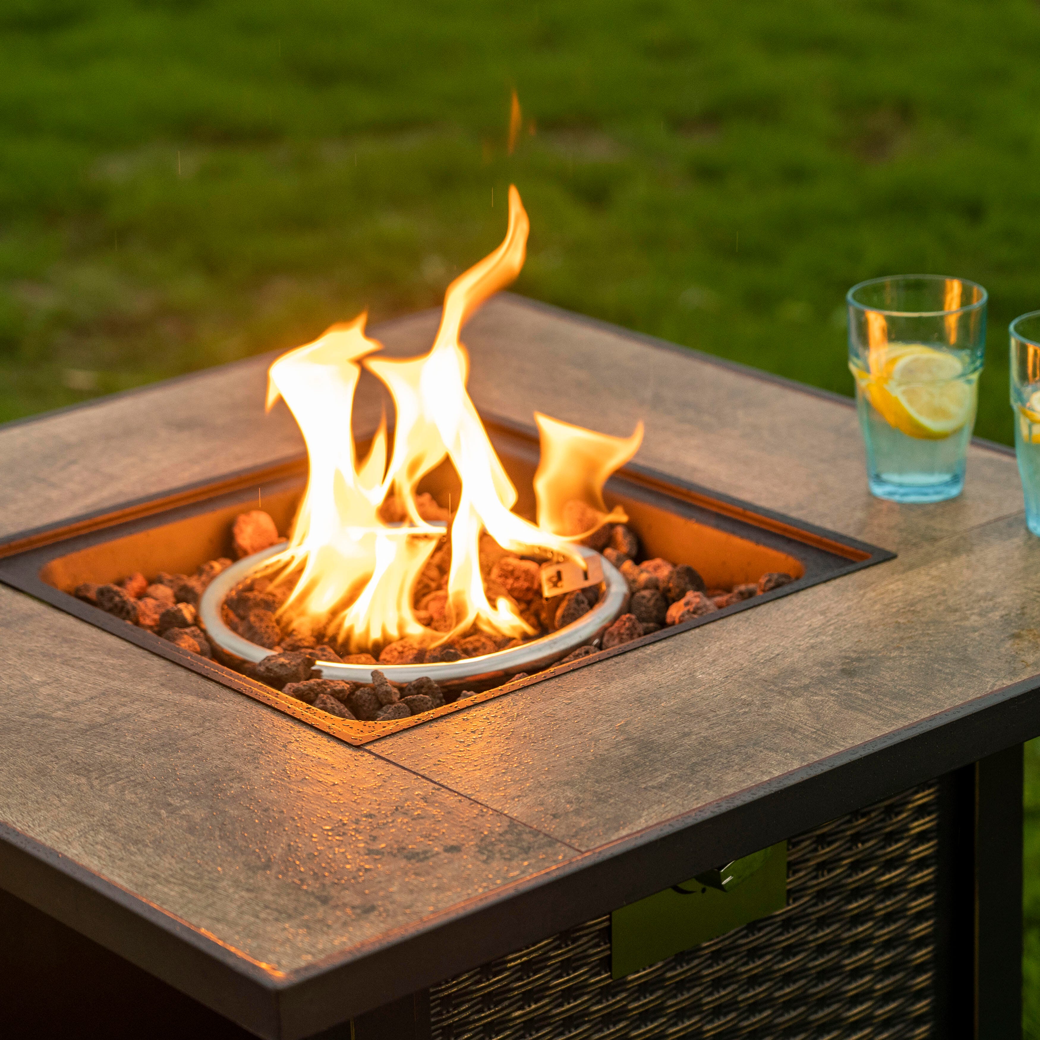Nuu Garden Outdoor Fire Pit Table, , large