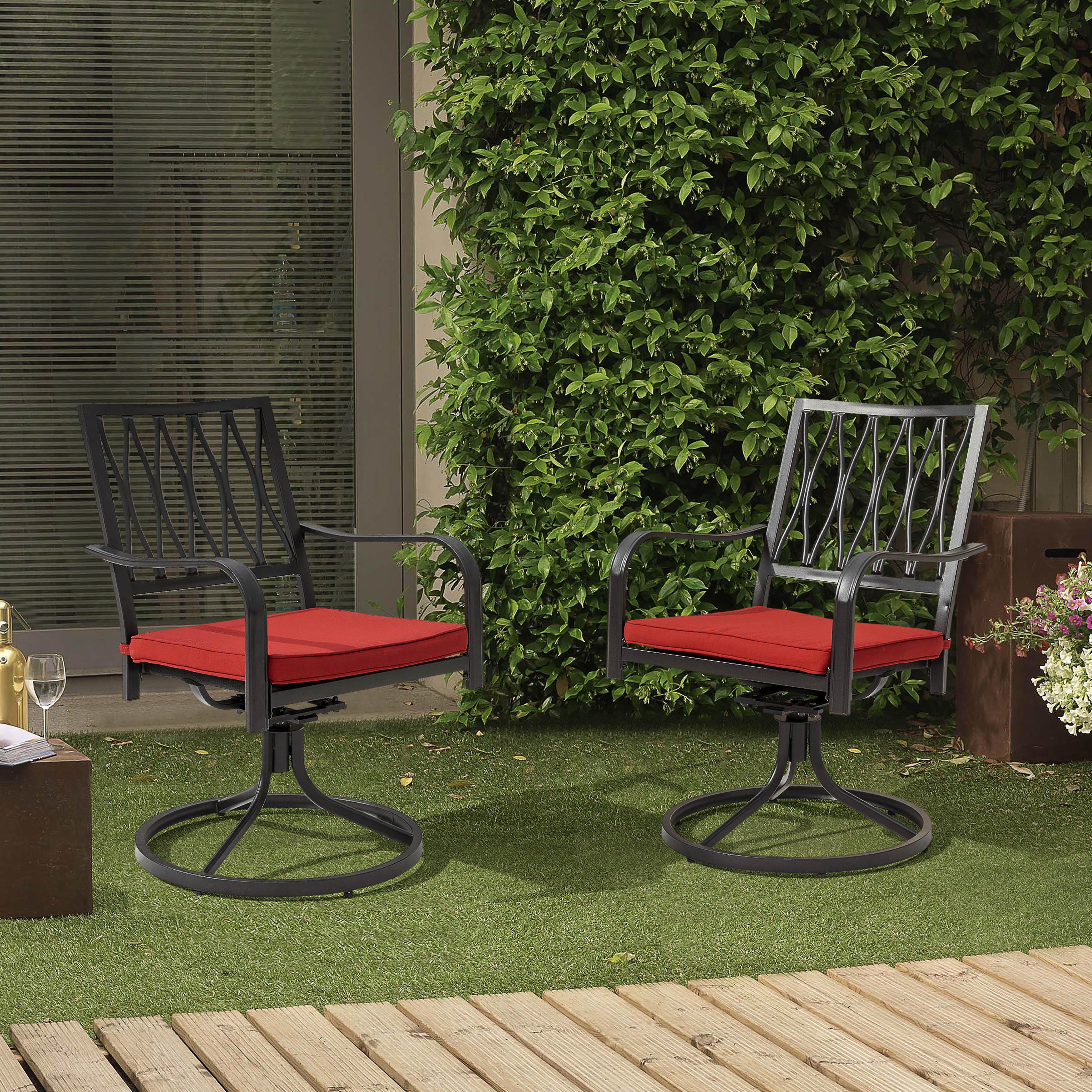 Nuu Garden Swivel Dining Chairs (Set of 2), , large