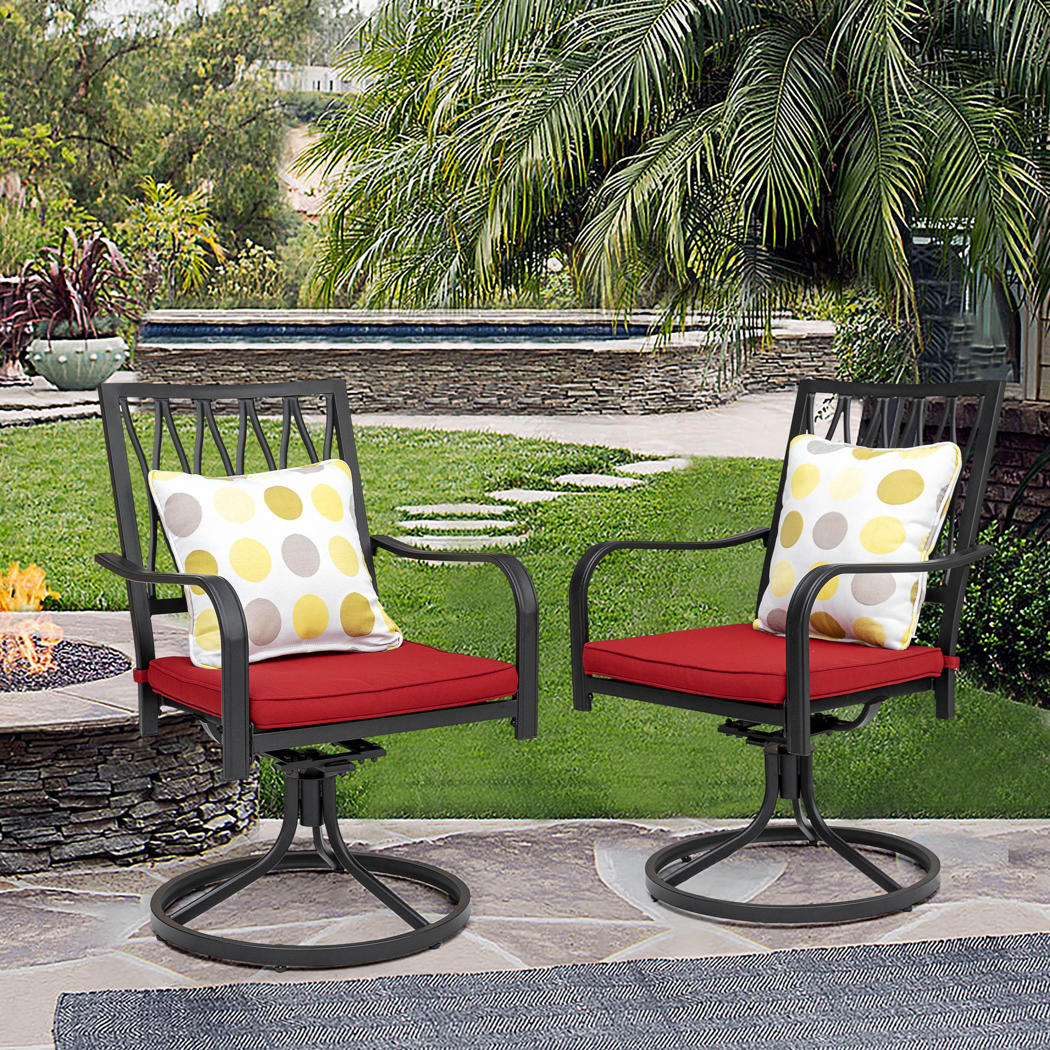 Nuu Garden Swivel Dining Chairs (Set of 2), , large