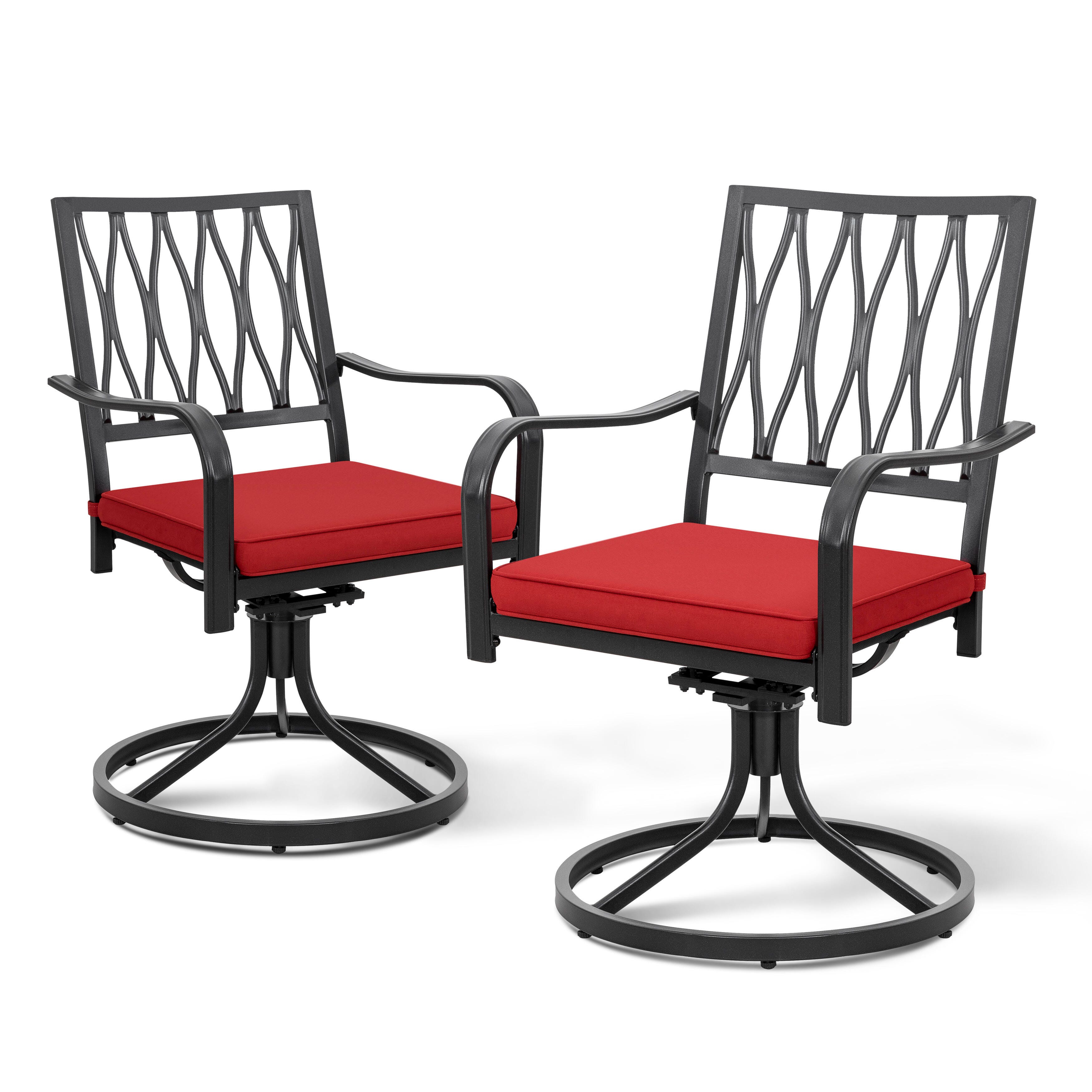 Nuu Garden Swivel Dining Chairs (Set of 2), , large