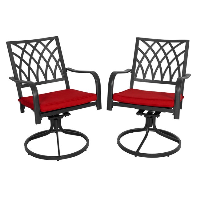 Nuu Garden Modular Swivel Dining Chairs (Set of 2)