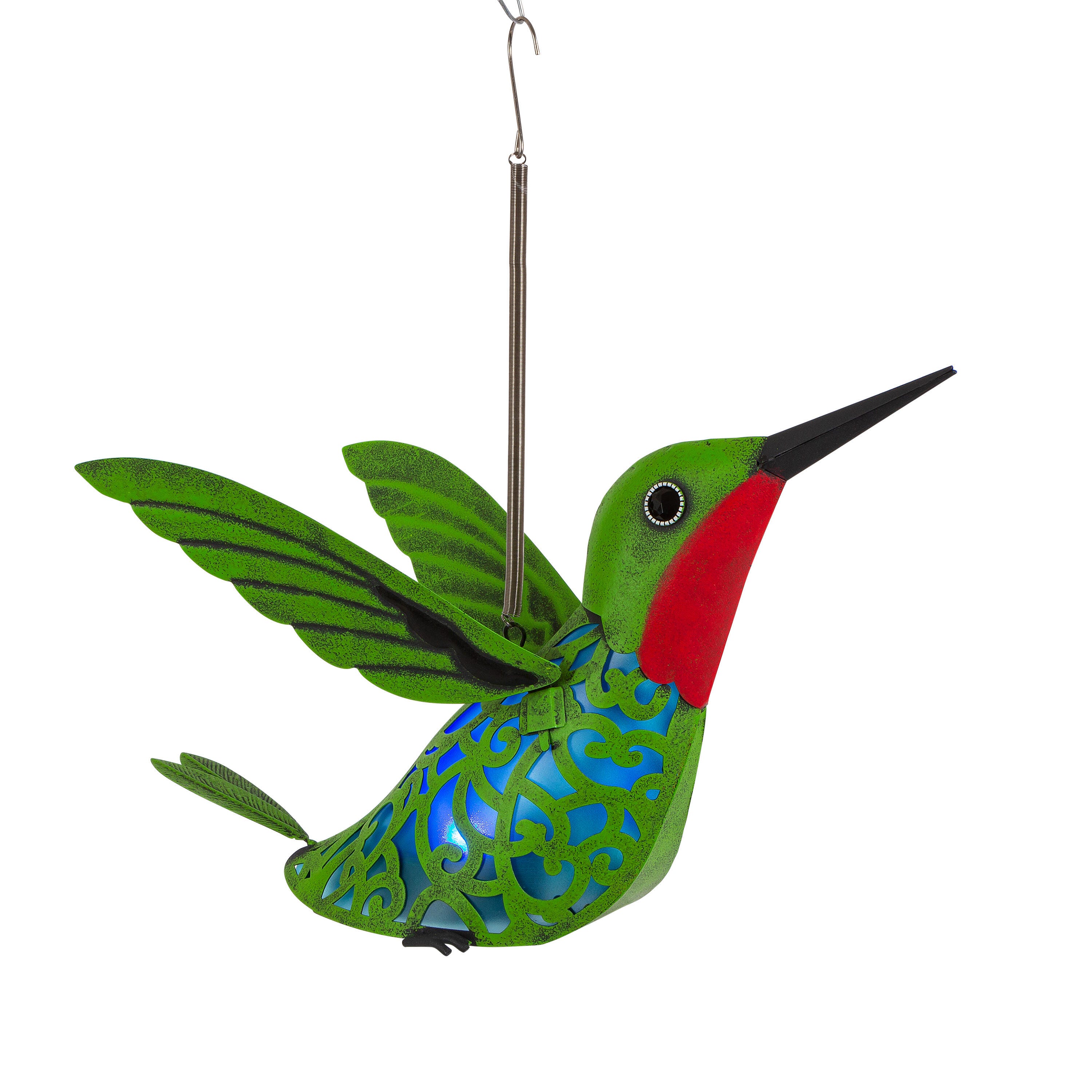 Garden Meadow Outdoor Hummingbird with Spring and Hook, , large